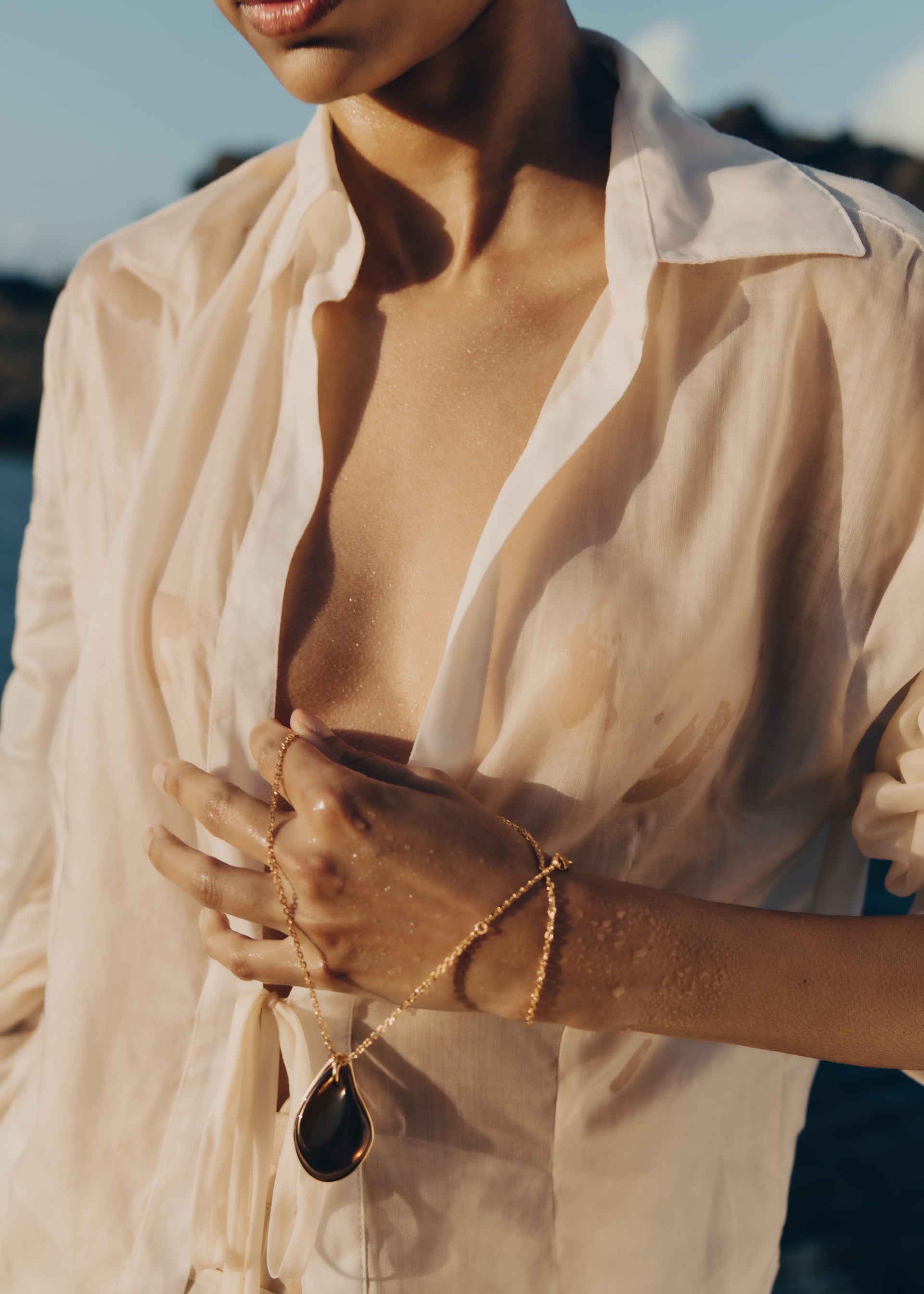 Naé Pendant - Smoked glass