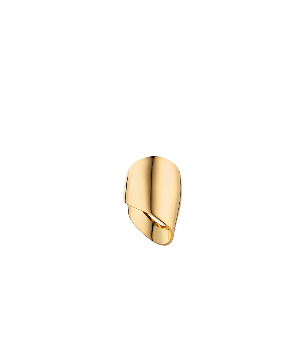 Polène | Ring - Éole Draped - 24 carat gold gilded Polène | Ring - Éole Draped - 24 carat gold gilded