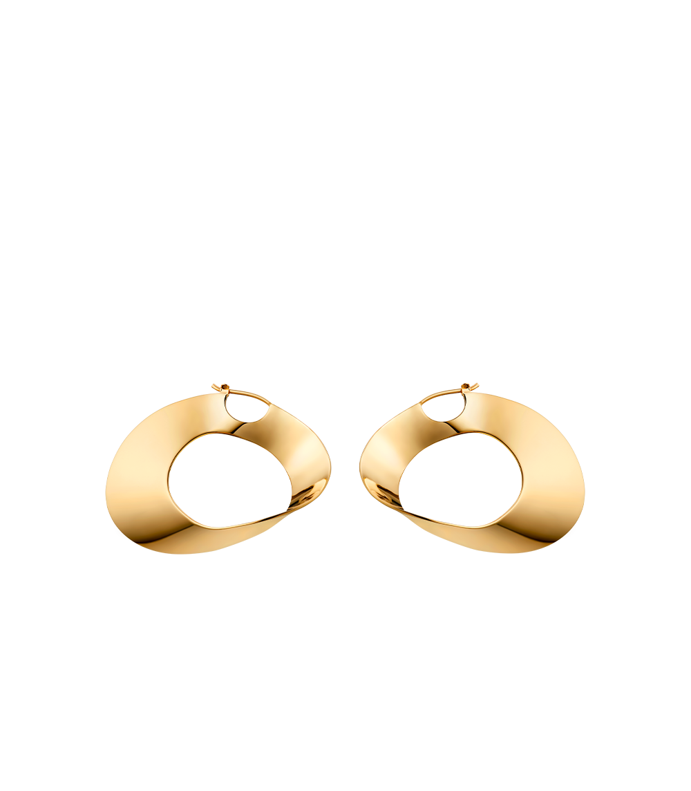 Polène | Earrings - Éole Hoop - 24 carat gold gilded Polène | Earrings - Éole Hoop - 24 carat gold gilded