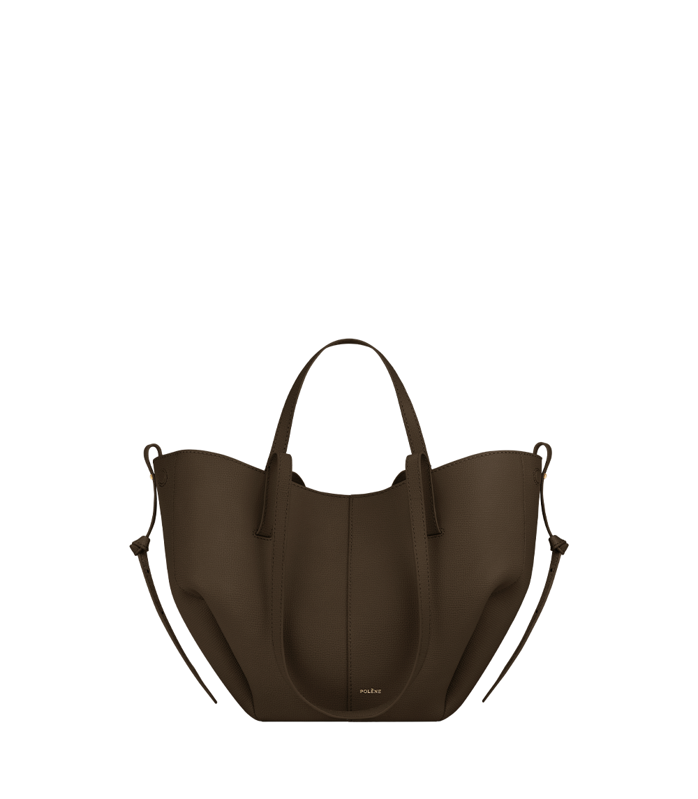 Polène | Bag - Cyme Mini - Textured Candied Chestnut – Polène US