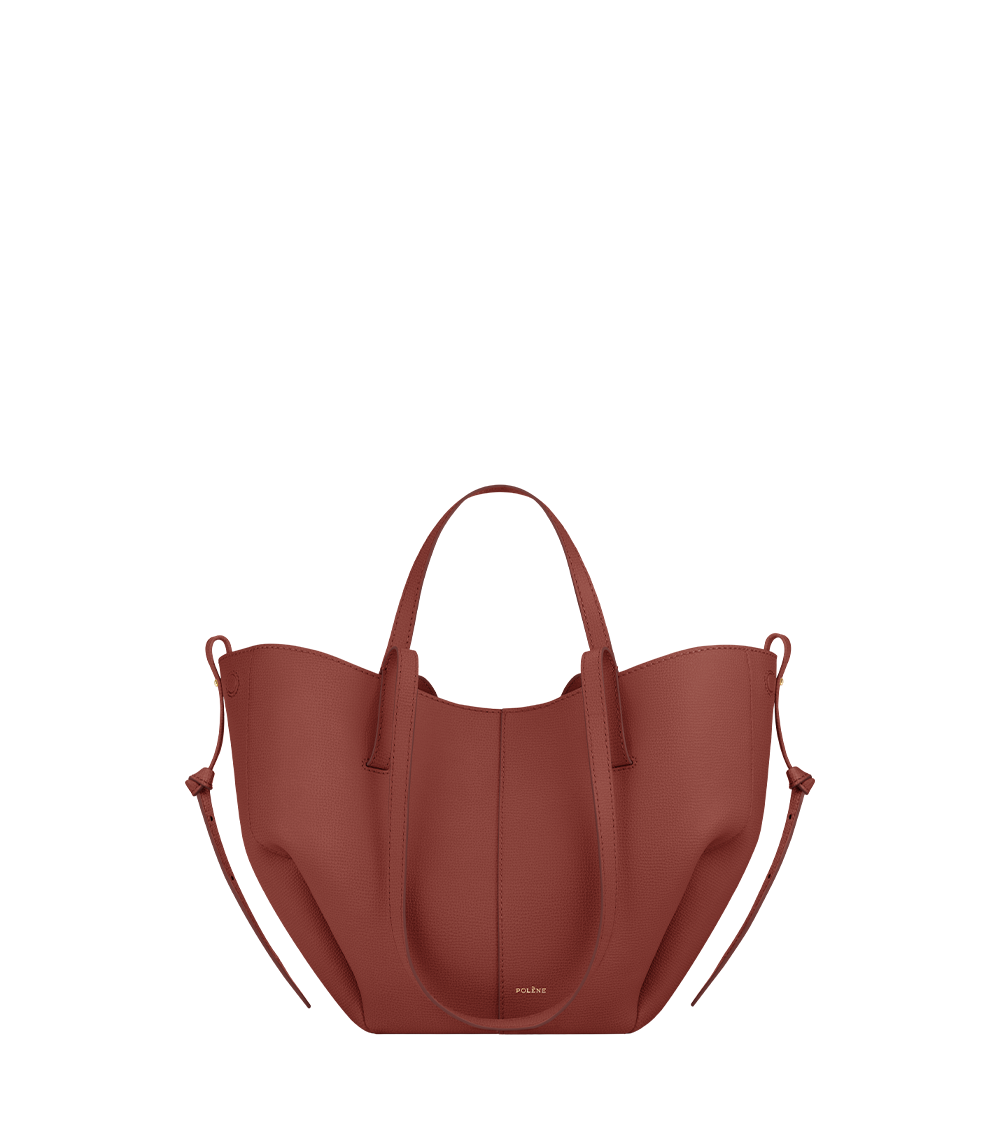 Polène | Bag - Cyme Mini - Textured Terracotta – Polène US