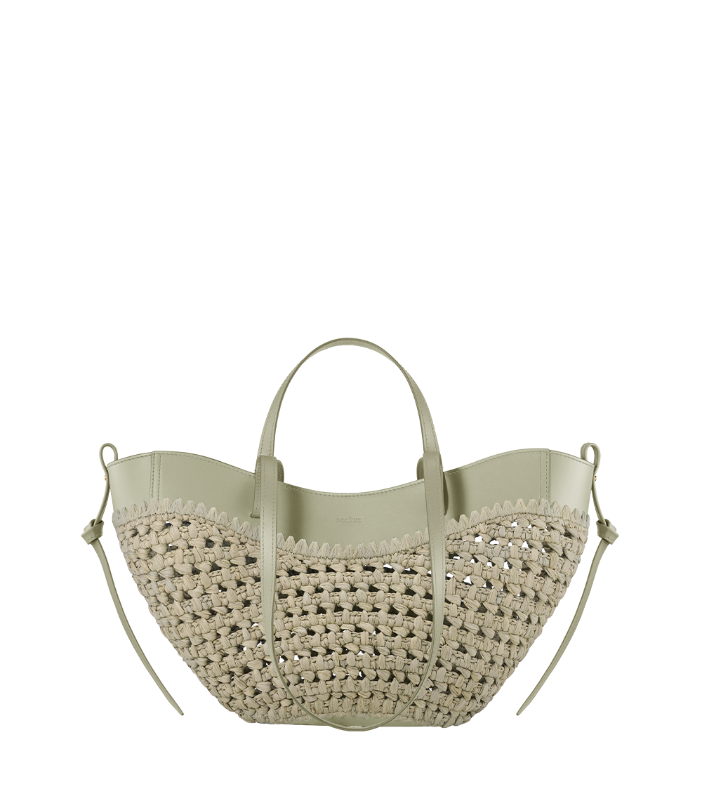 Polène | Bag - Cyme Mini - Raffia Laurel – Polène US