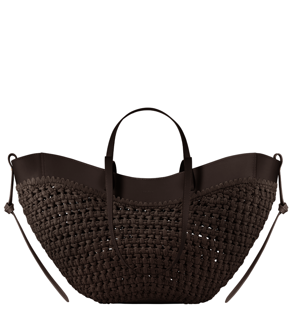 Polène | Bag - Cyme - Raphia Ebony – Polène US