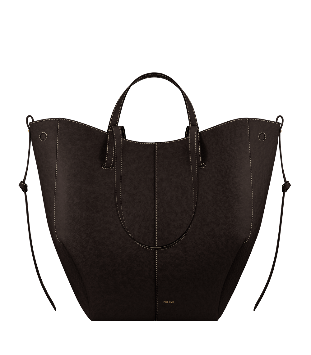 Polène | Bag - Cyme Tote - Textured Ebony – Polène US
