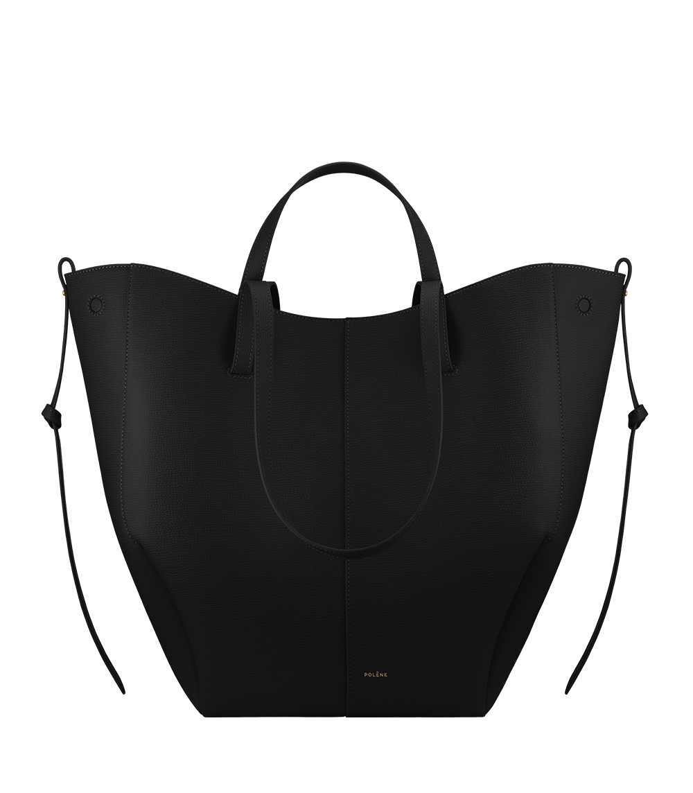 Polène | Bag - Cyme Tote - Textured Black – Polène US