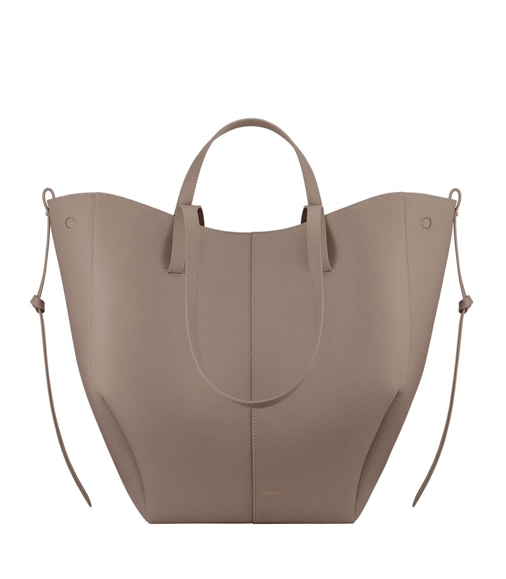 POLENE Cyme トープ トートバッグ Polène | Bag - Cyme Tote - Textured Taupe – Polène US