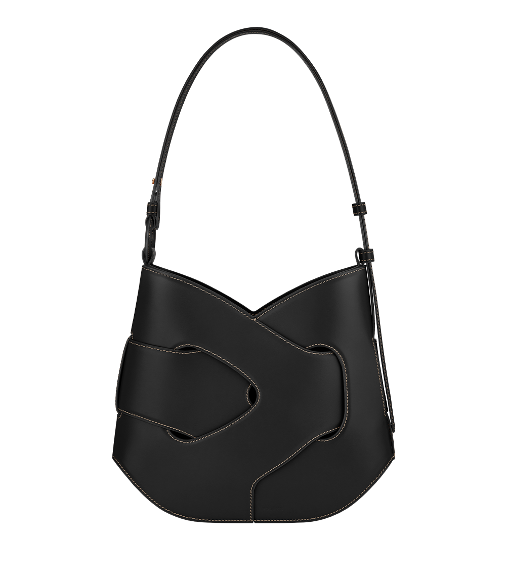 Polène | Bag - Nodde Hobo - Smooth Black Polène | Bag - Nodde Hobo - Smooth Black