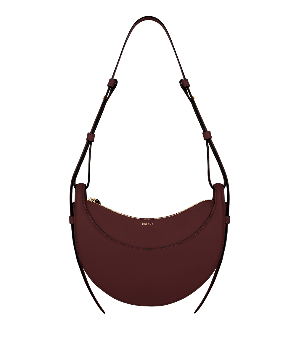 Polène | Bag - Numéro dix - Smooth Black Cherry – Polène US Polène | Bag - Numéro dix - Smooth Black Cherry – Polène US