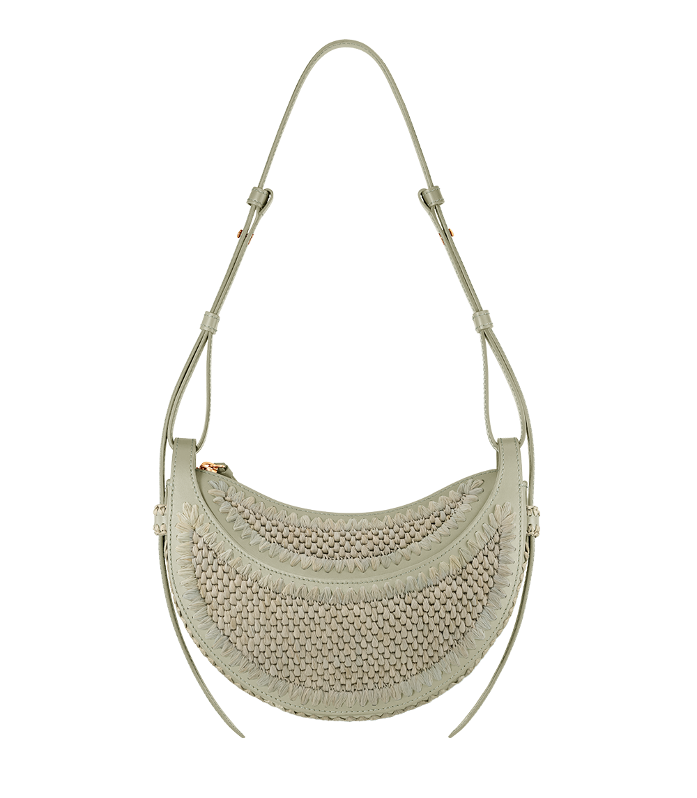 Polène | Bag - Numéro Dix - Raffia Laurel – Polène US