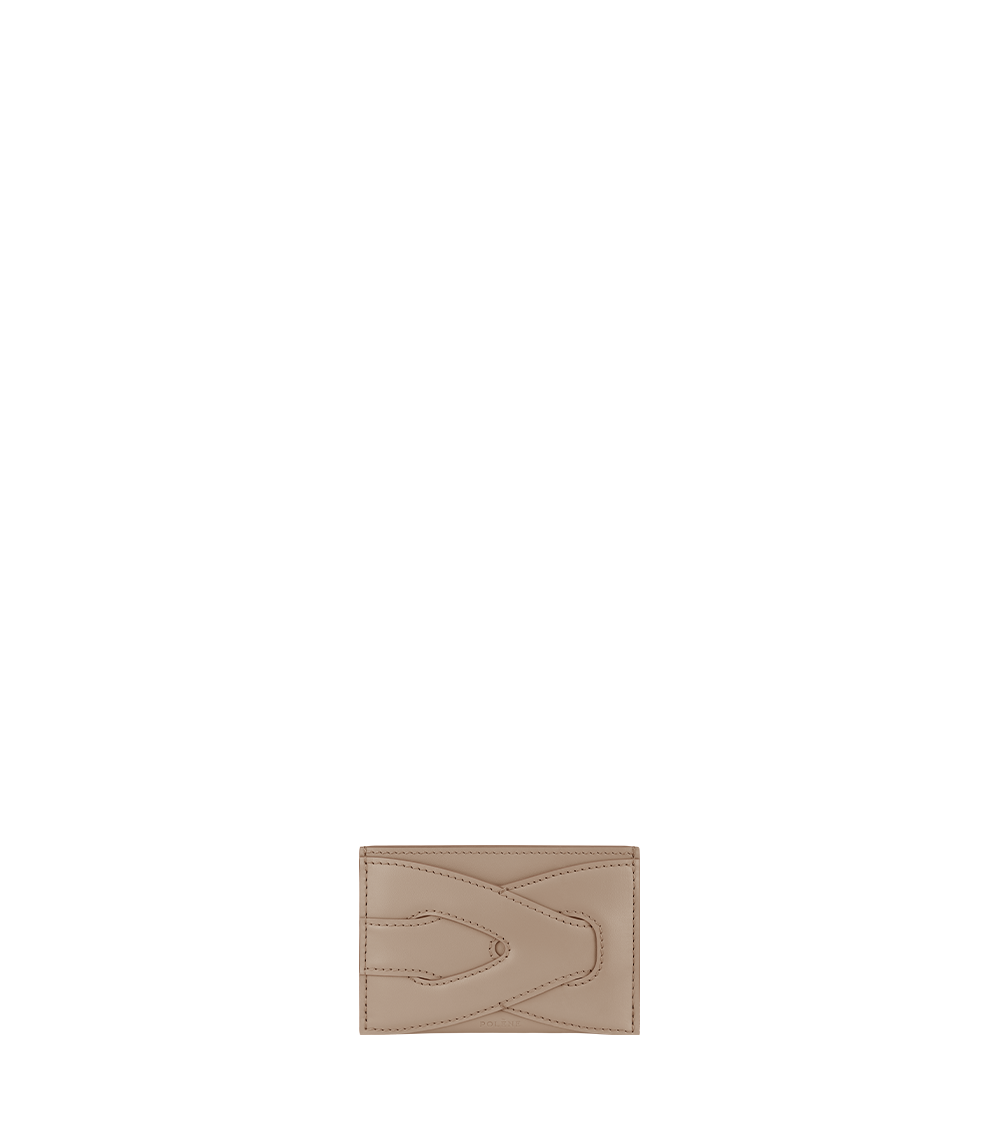 Polène | Card Holder - Nodde - Taupe – Polène US