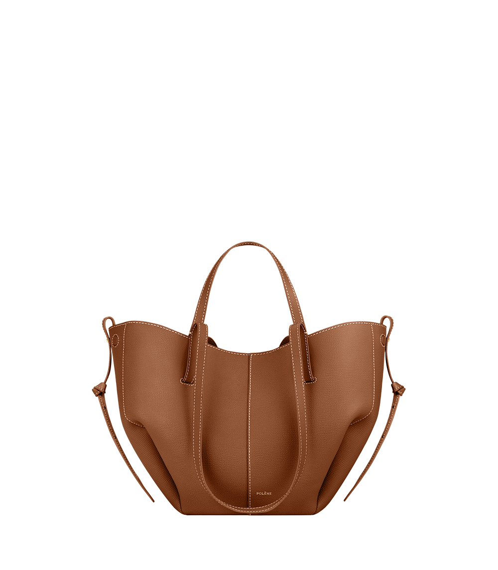 Polène | Bag - Cyme Mini - Camel Textured Leather