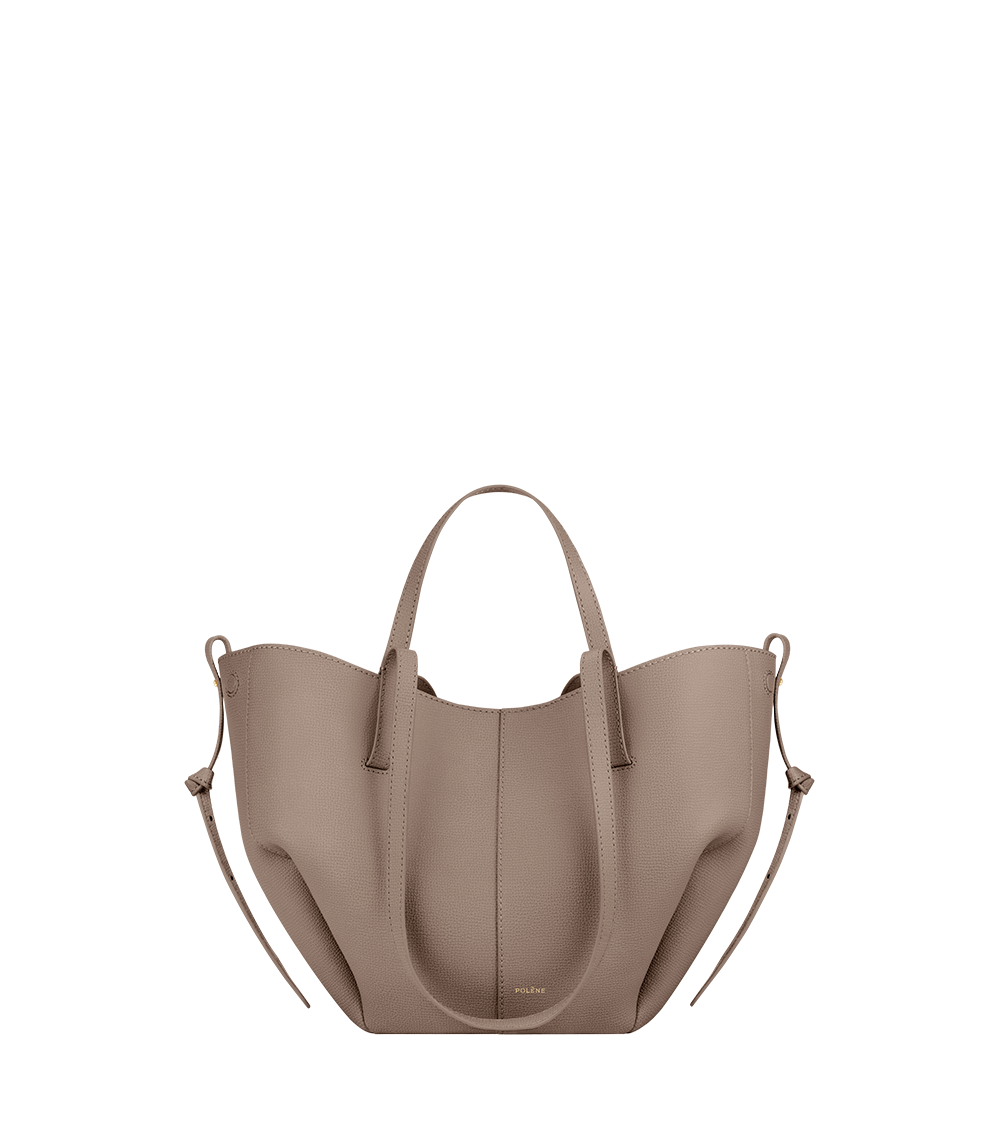 Polène | Bag - Cyme Mini - Taupe Textured Leather