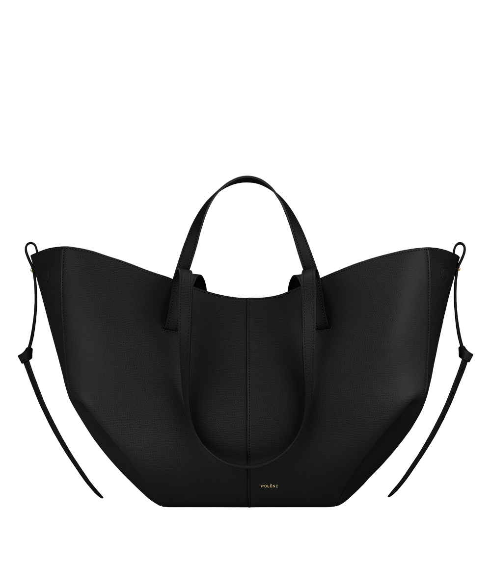 Medium Bucket Bag Black Minimalist For Work