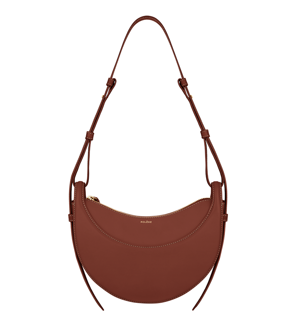 Polène Bag Numéro Dix Smooth Cognac