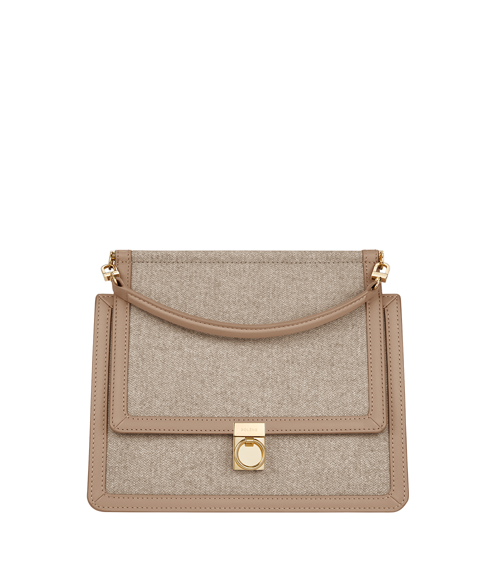 Polène | Bag - Numéro Sept - Duo Taupe Canvas – Polène US Polène | Bag - Numéro Sept - Duo Taupe Canvas – Polène US