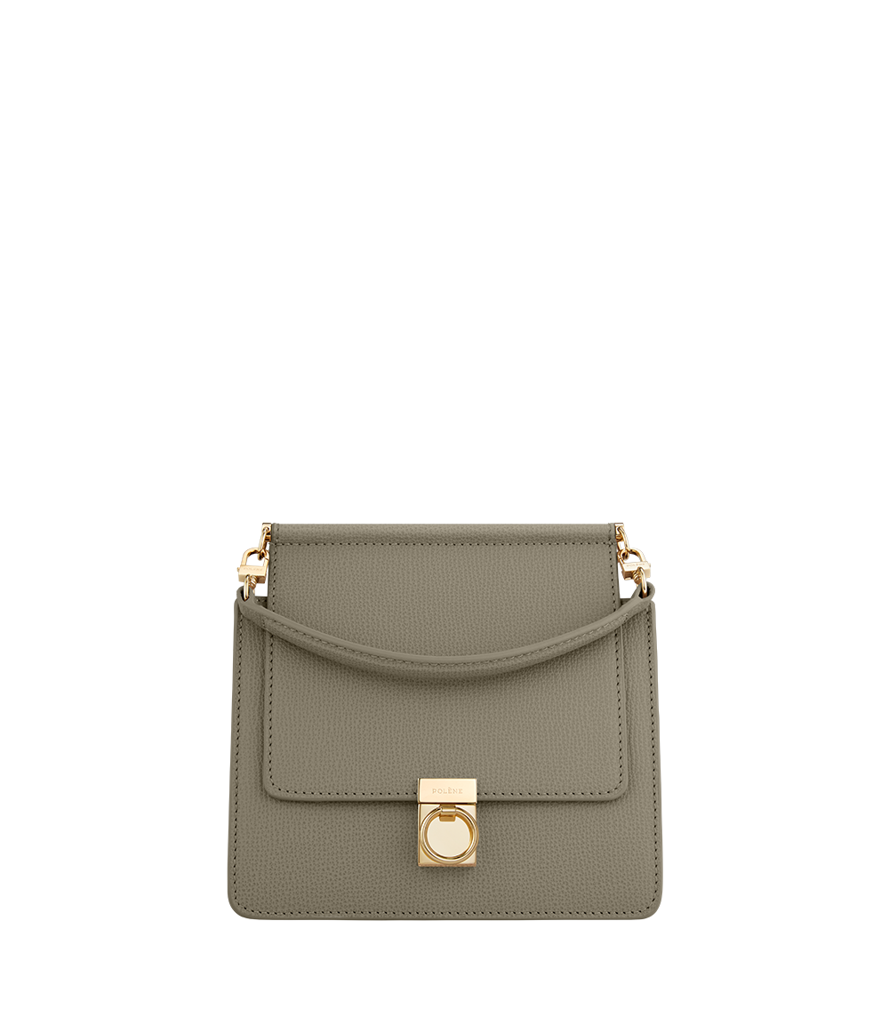 Women's Italian Pebbled Leather Phone Crossbody in Olive, Italian Leather by Quince