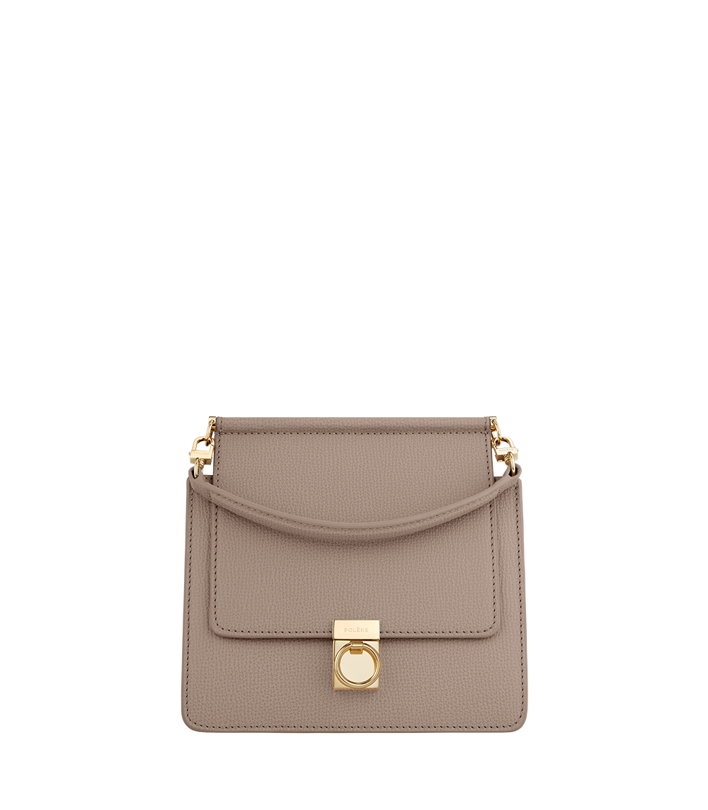 Polène | Bag - numéro Sept Mini - Taupe Textured Leather