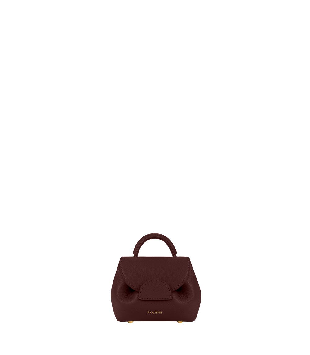 Polène | Bag - Numéro UnMicro - Burgundy Textured Leather
