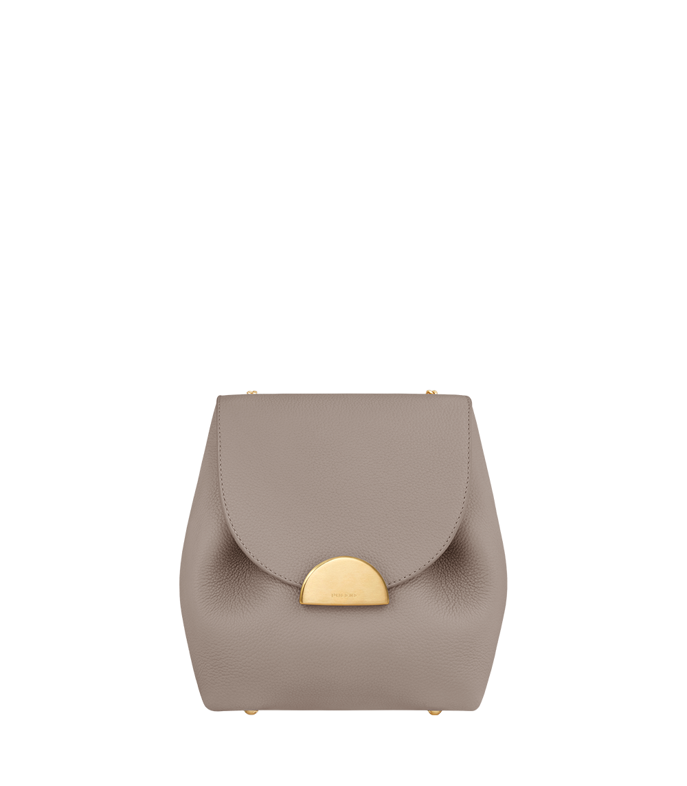 Numéro un mini leather crossbody bag Polene Burgundy in Leather - 37112877