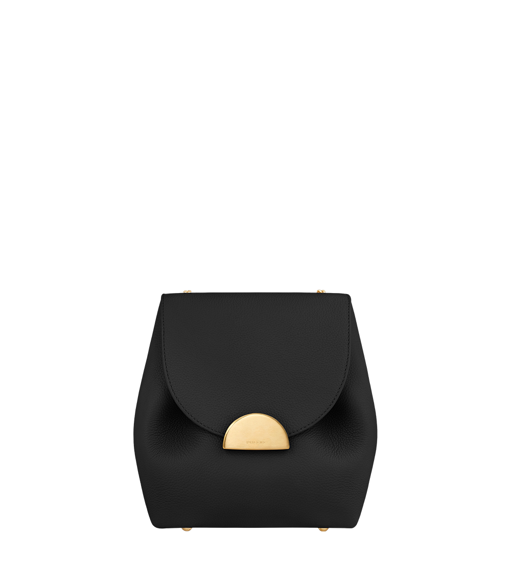 Numéro un leather handbag Polene Black in Leather - 35304137