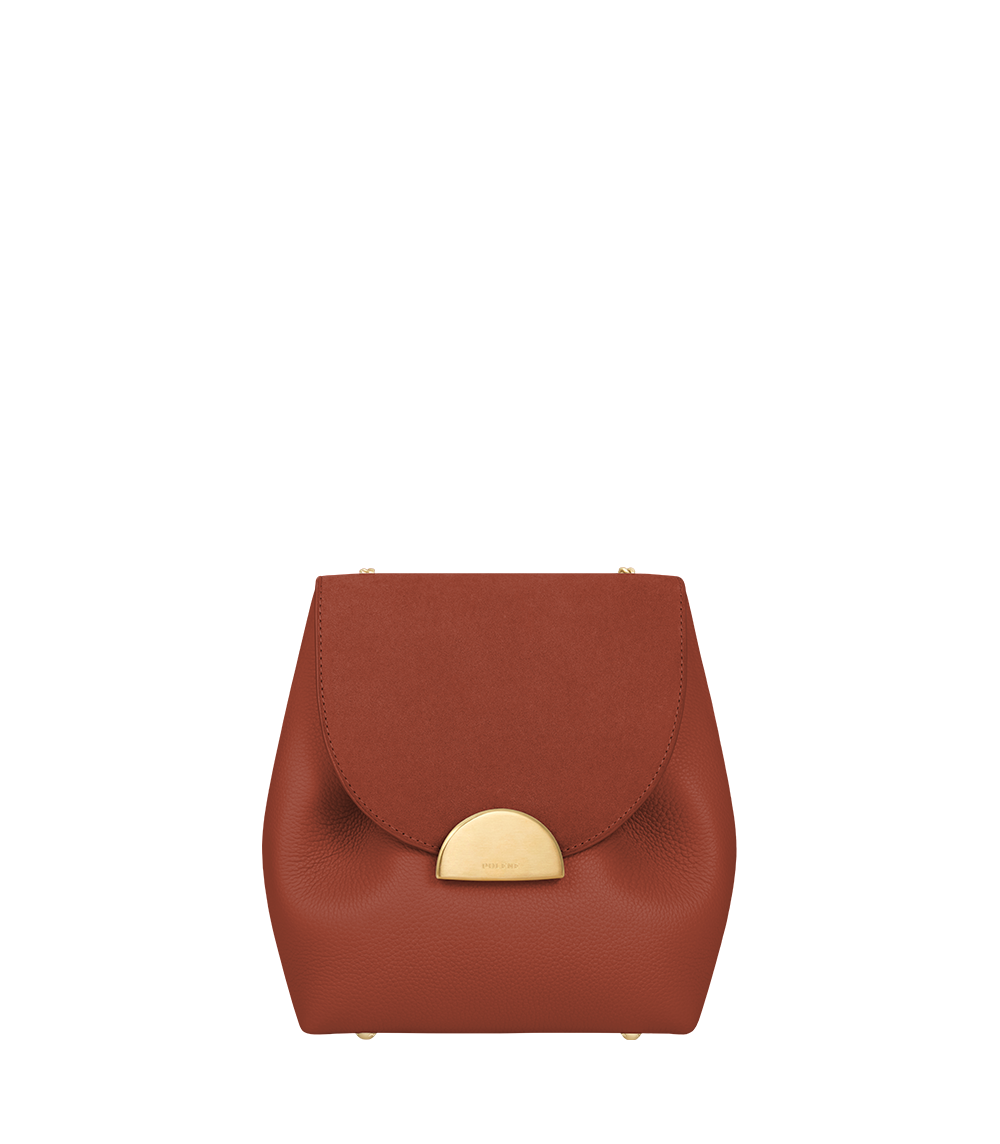 Numéro un mini leather bag Polene Beige in Leather - 36893811
