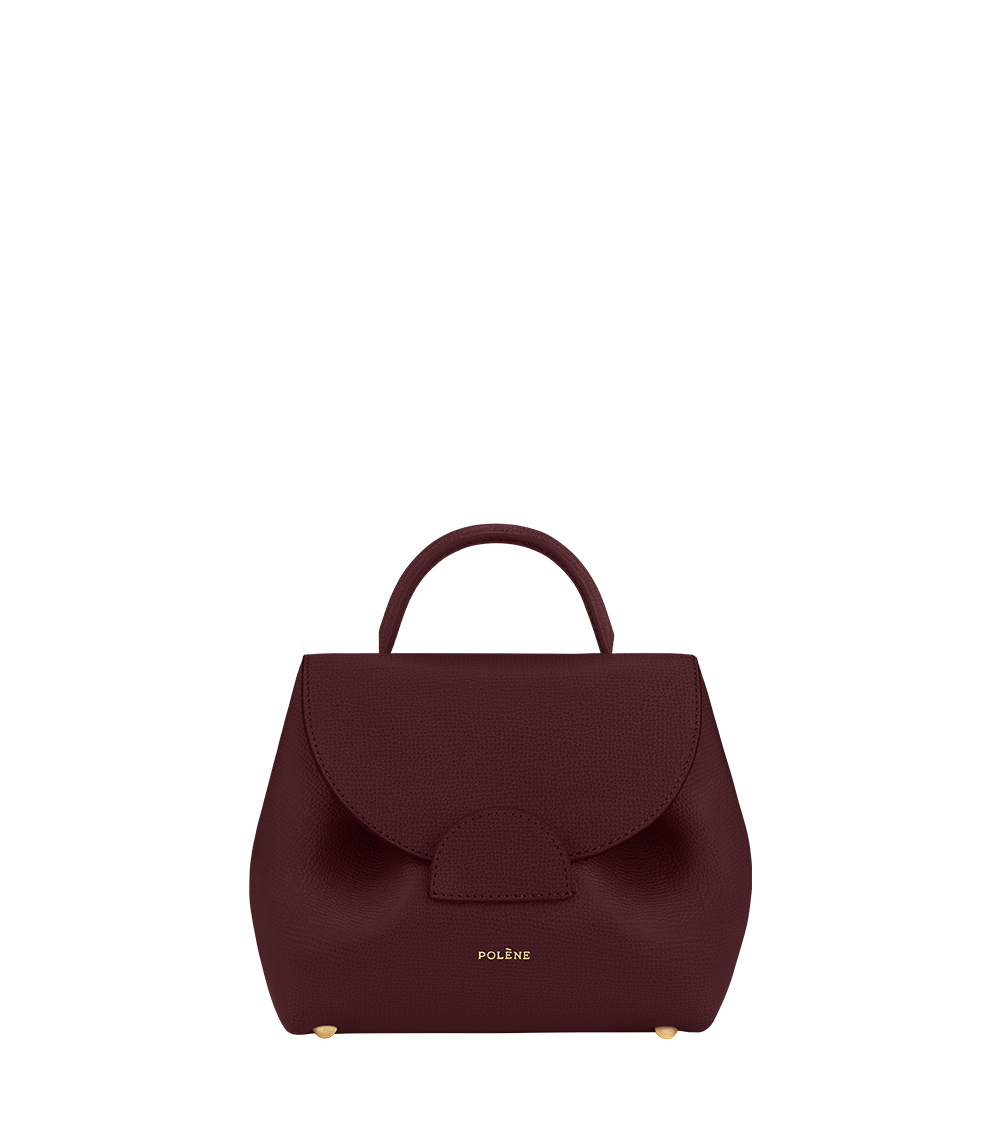 Polene ポレーヌ Polène | Bag - Numéro Un Nano - Textured Burgundy