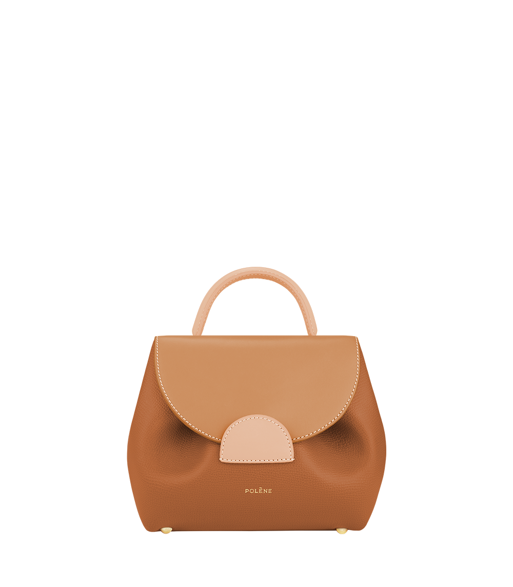 Polène | Bag - numéro Un - Trio Camel Textured Leather