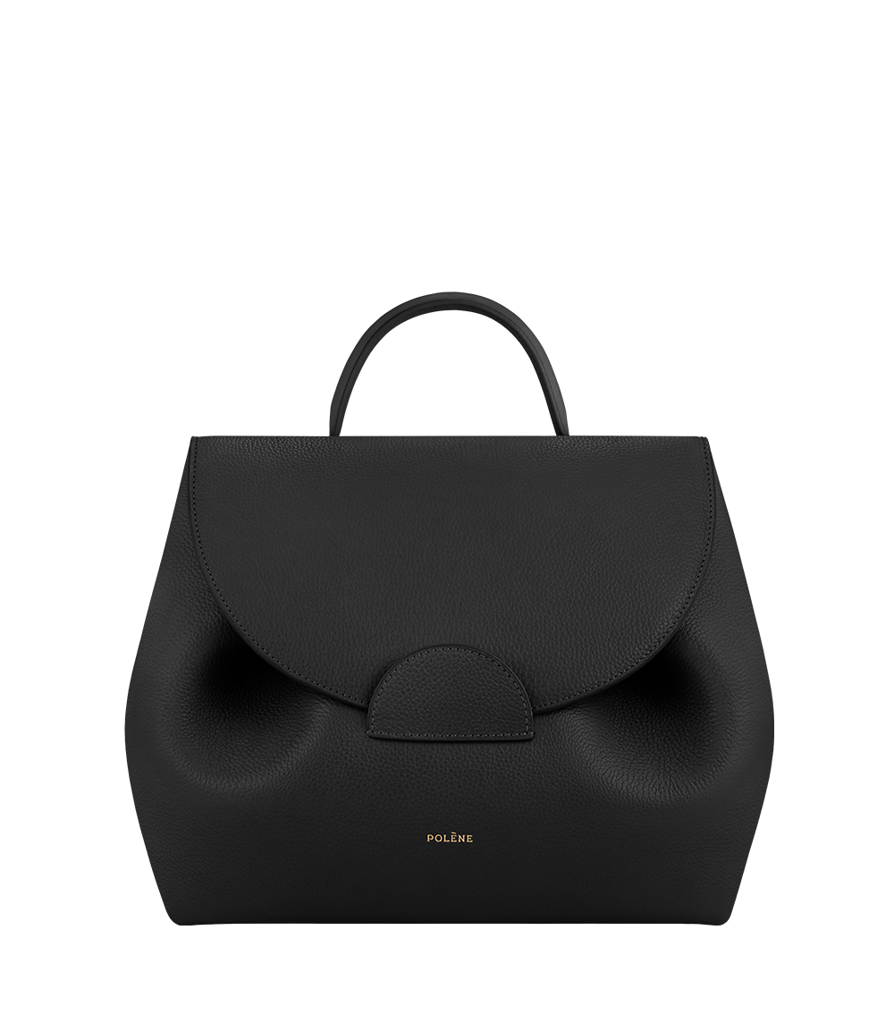 POLÈNE 黒 レザー ハンドバッグ POLÈNE 黒 レザー ハンドバッグ