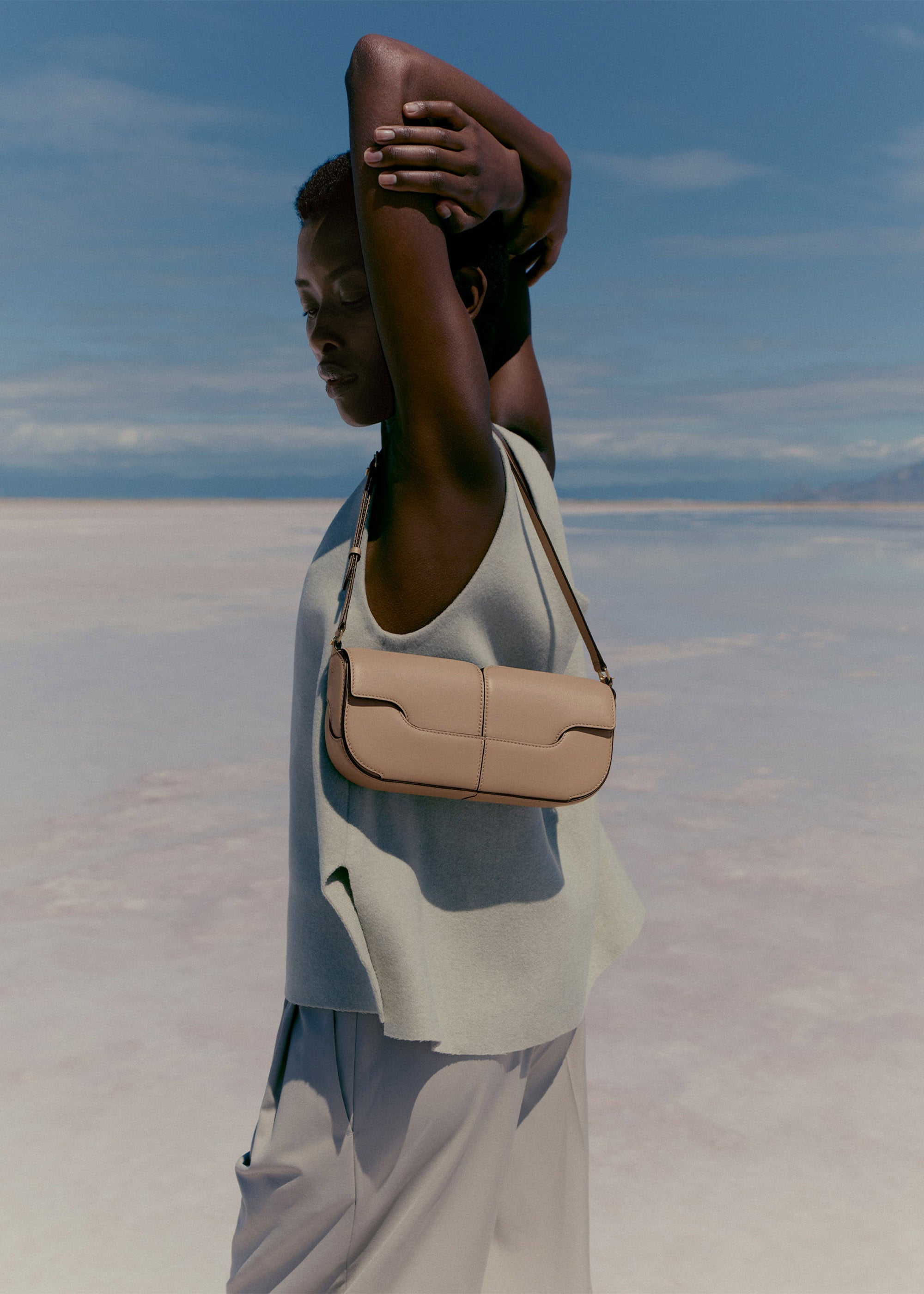 Polène | Bag - Numéro Neuf Mini - Textured Camel