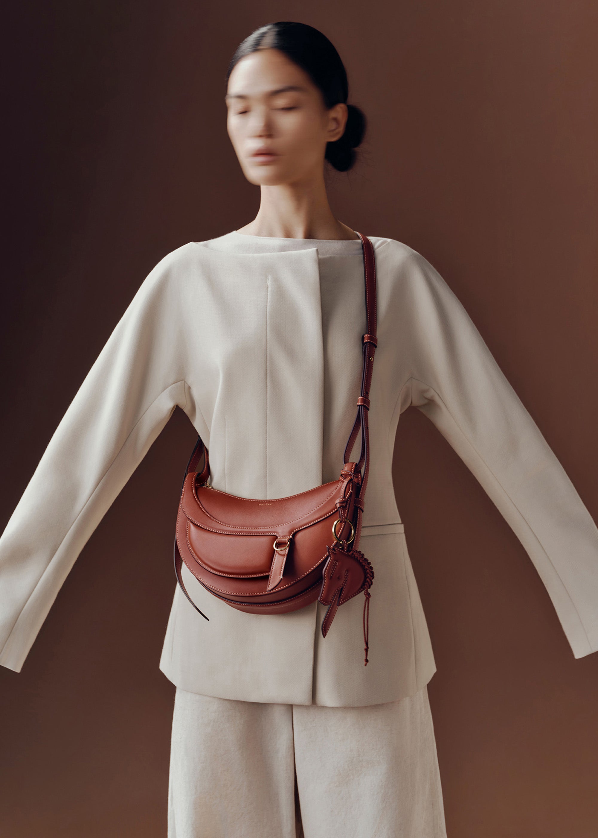 Polène I Bag - Numéro Dix - Galop Cognac – Polène US