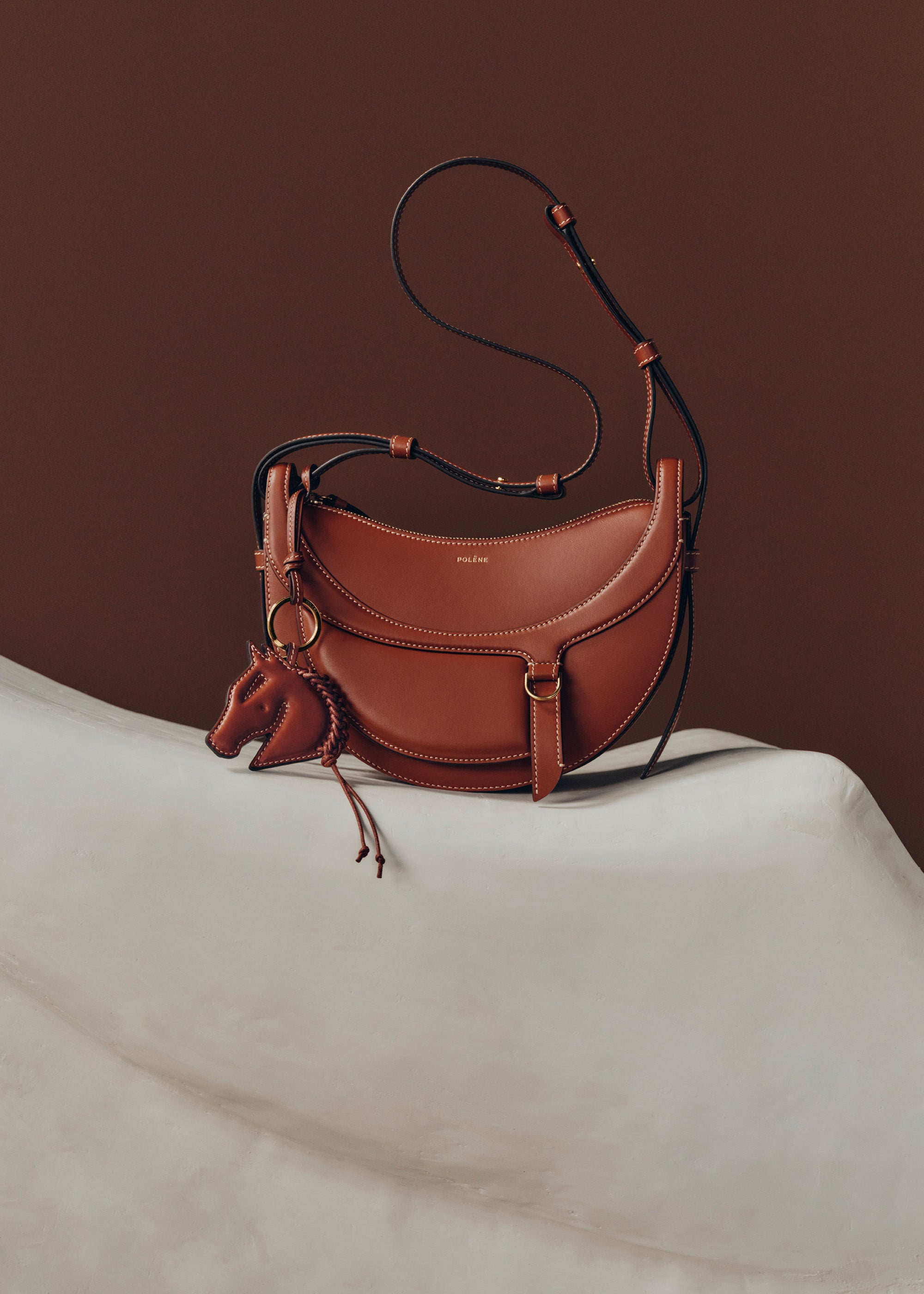 Polène I Bag - Numéro Dix - Galop Cognac – Polène US