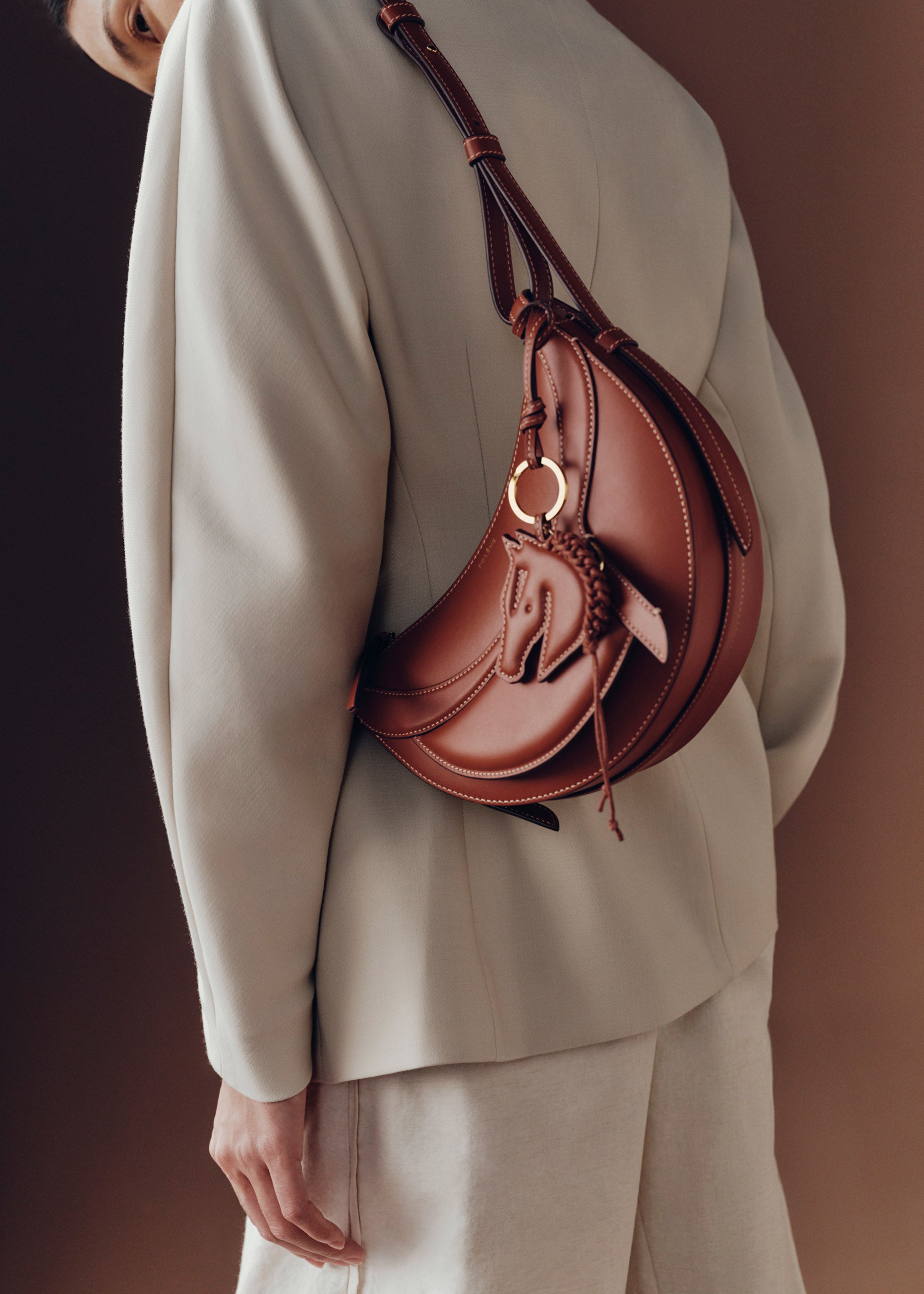 Polène I Bag - Numéro Dix - Galop Cognac – Polène US