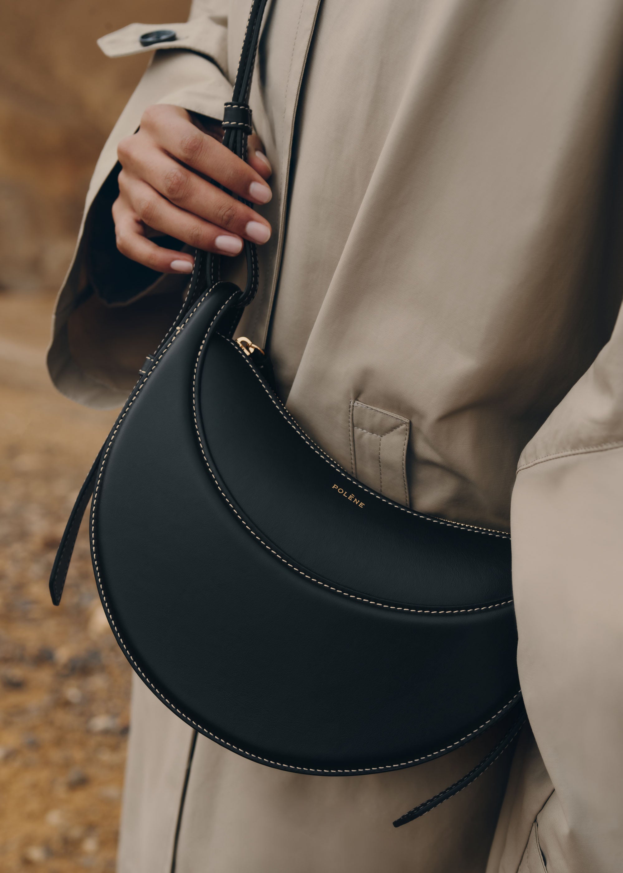 Polène | Bag - Numéro Dix - Smooth Black