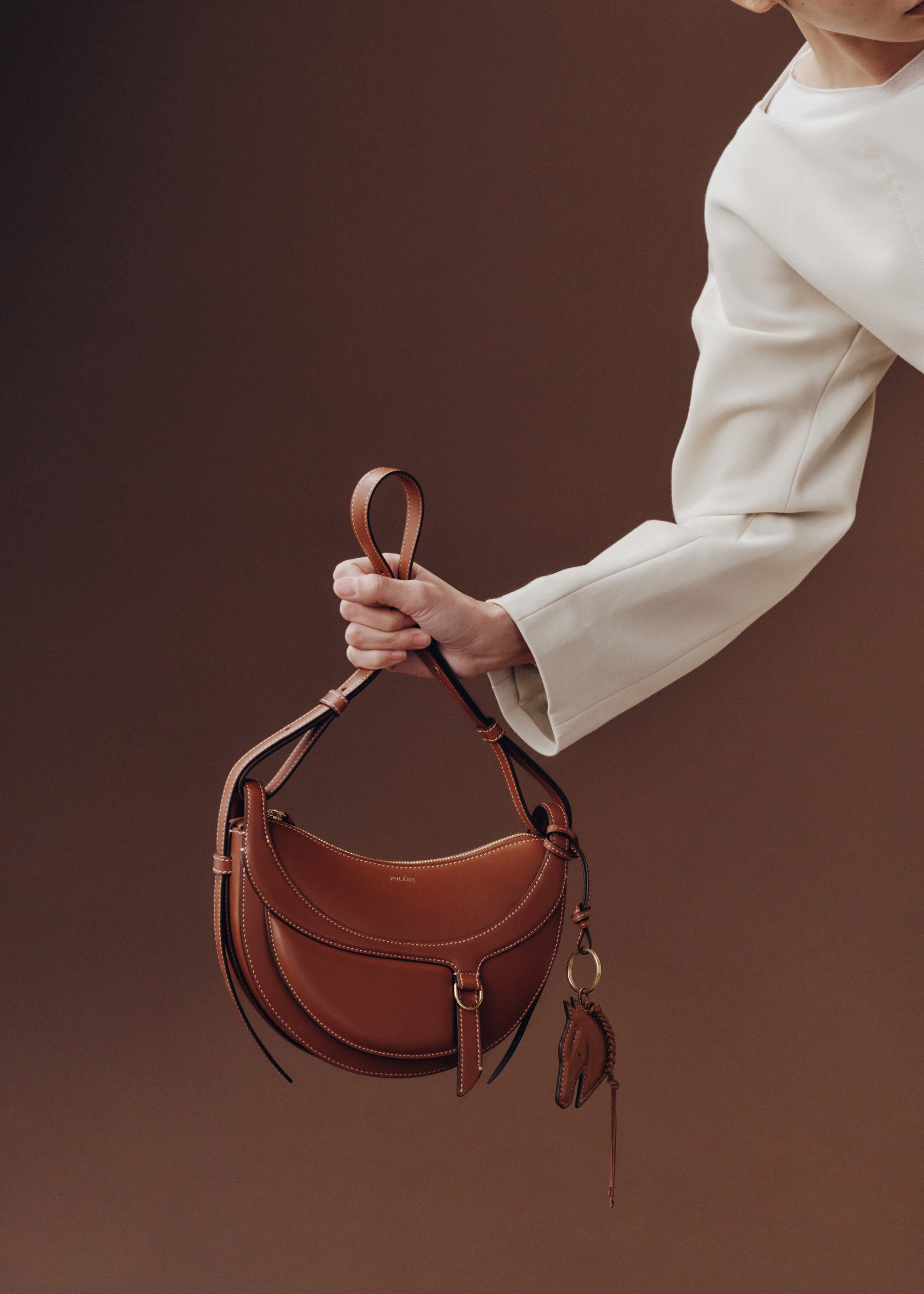 Polène I Bag - Numéro Dix - Galop Cognac – Polène US