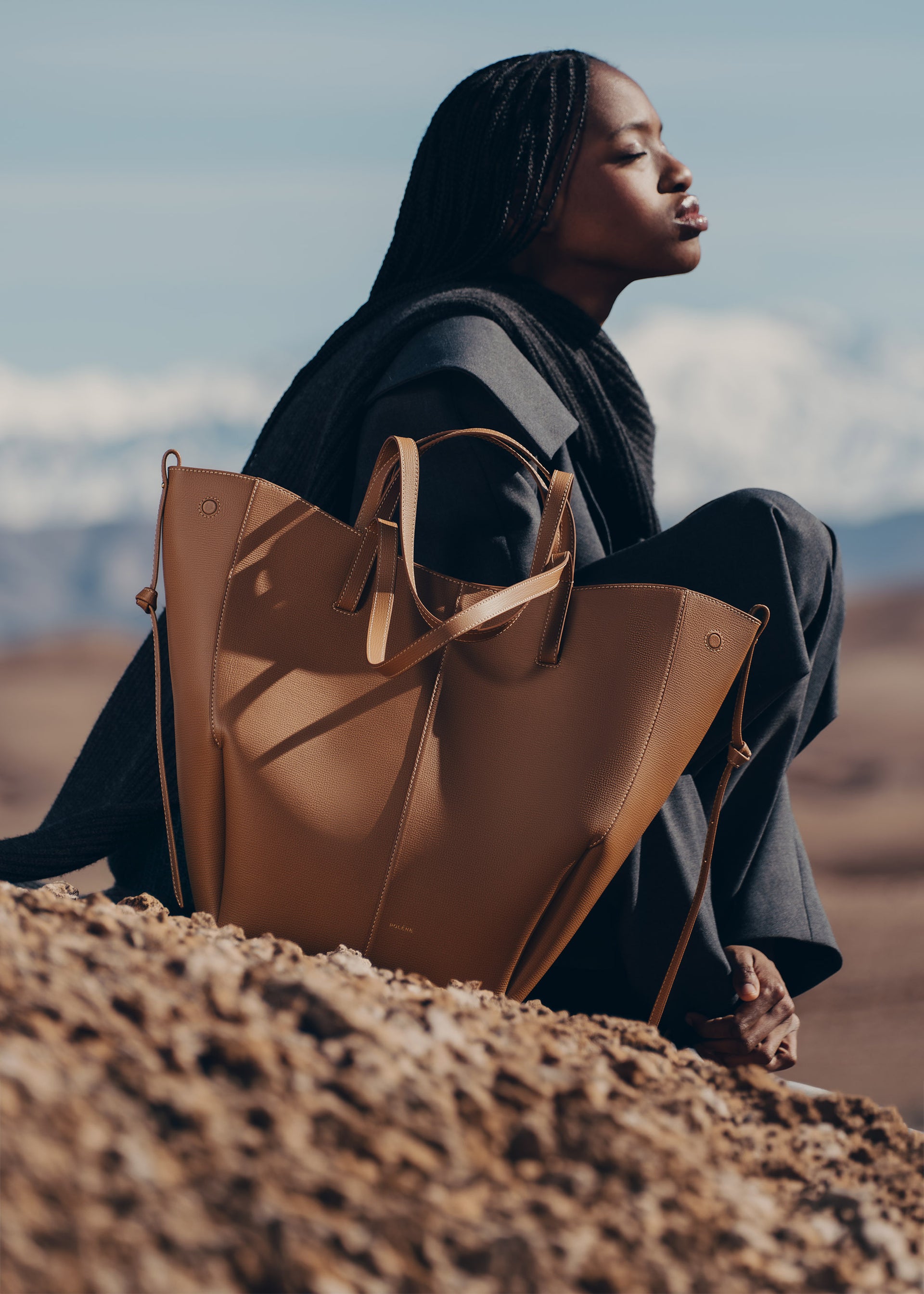 Cyme Tote - Textured Camel