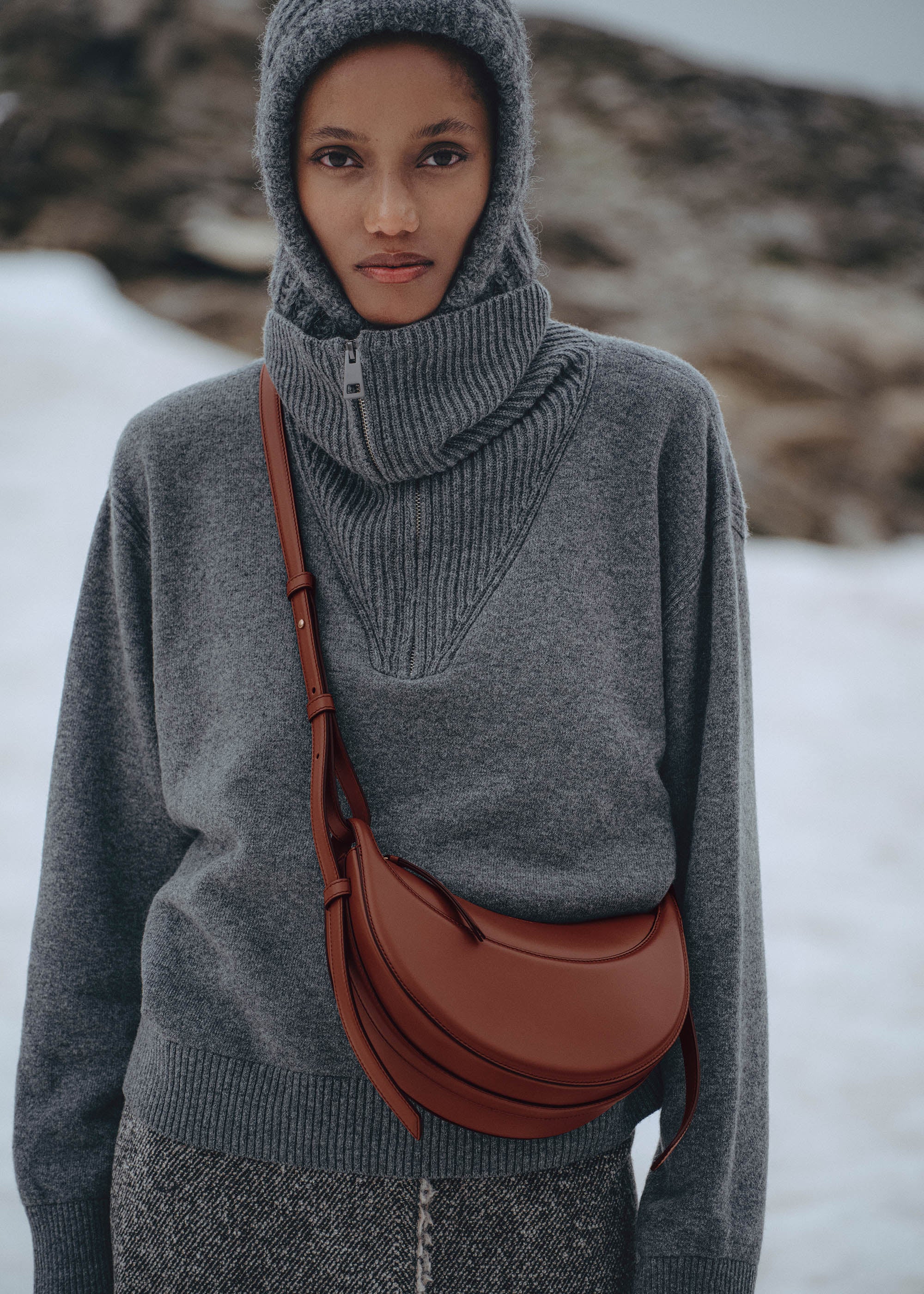 Polene Red Polène | Bag - Numéro Dix - Smooth Red Clay