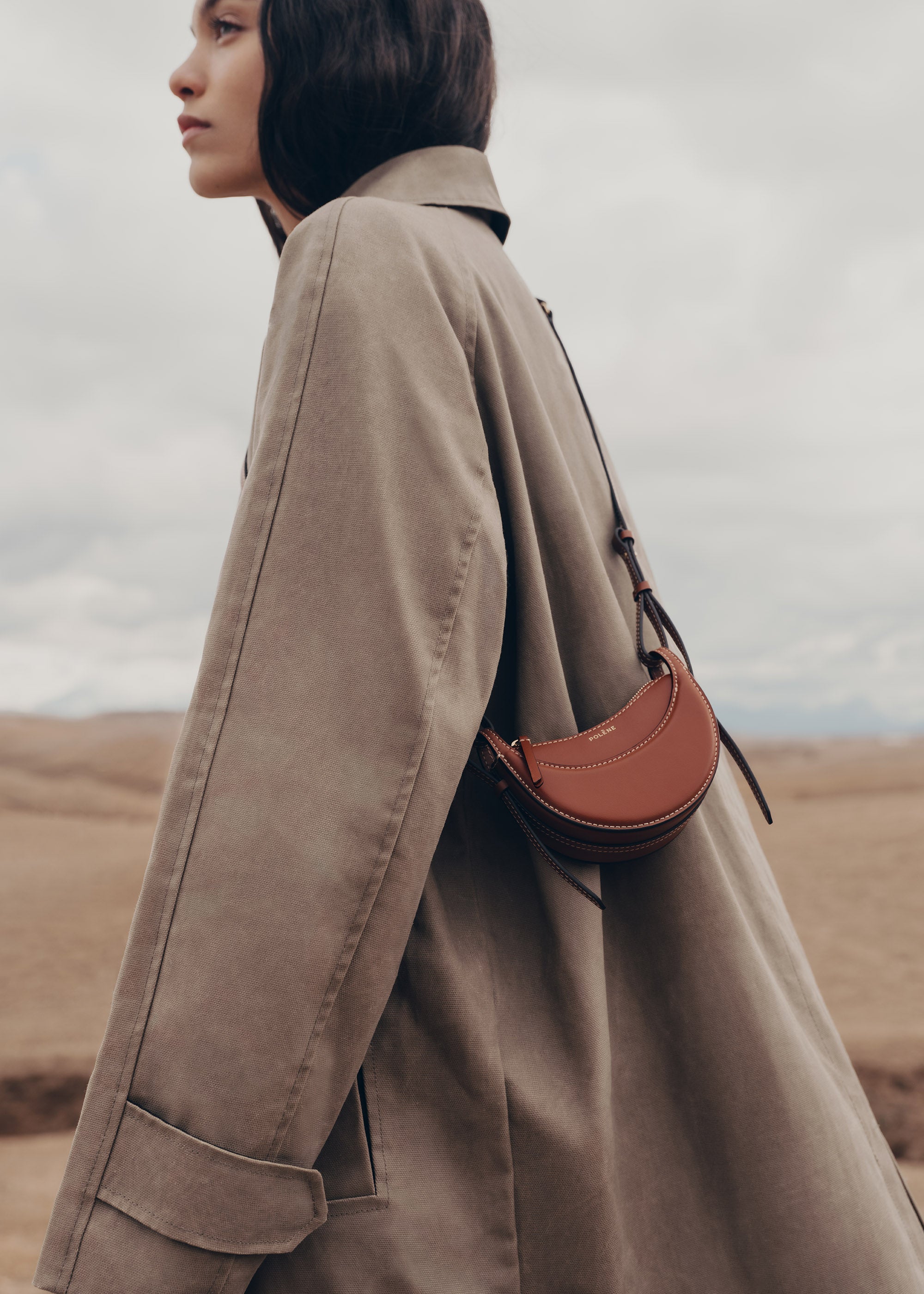 Polène | Bag - Numéro Dix Micro - Smooth Cognac – Polène US
