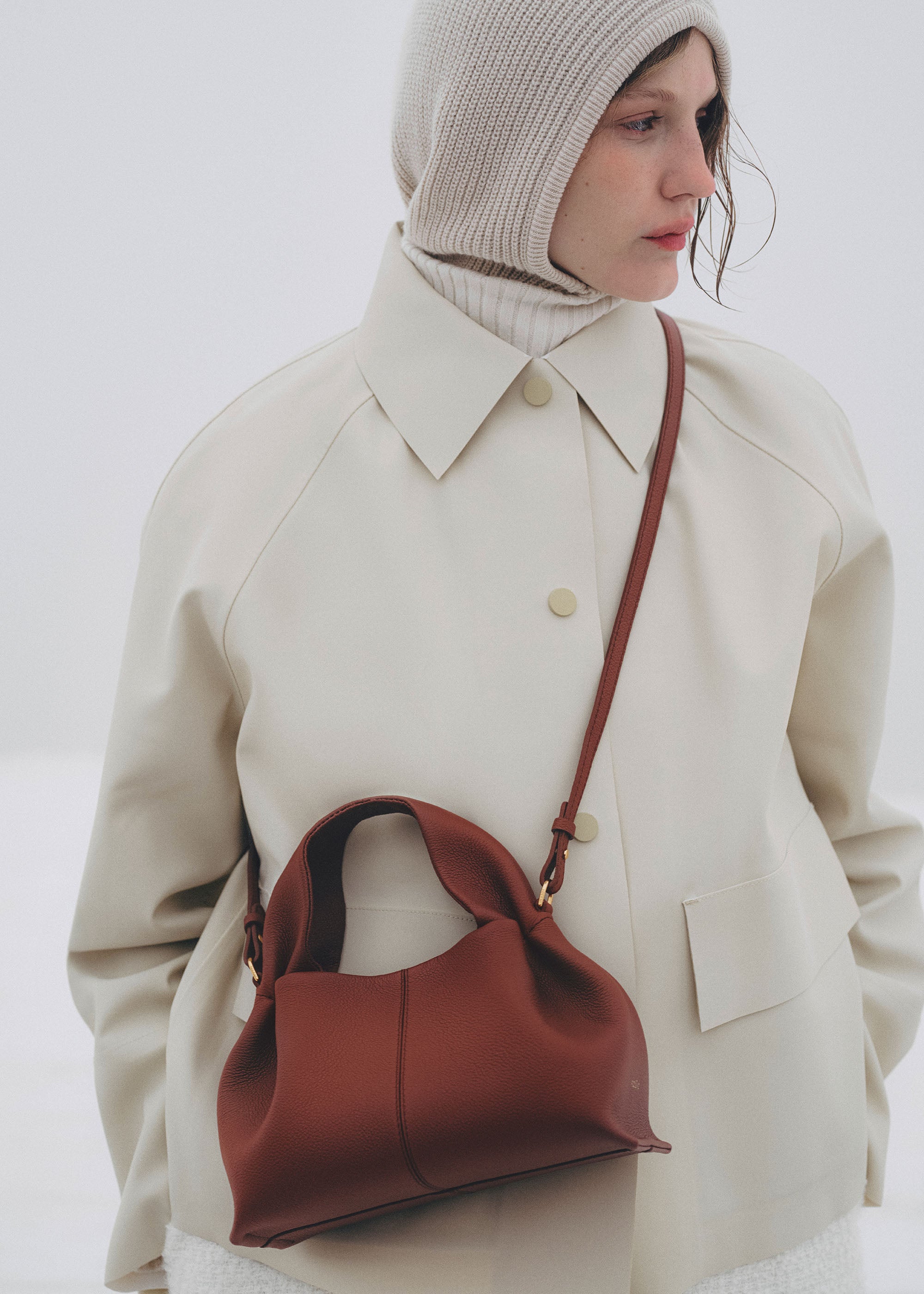 Polene Red Polène | Bag - Numéro Neuf Mini - Textured Red Clay