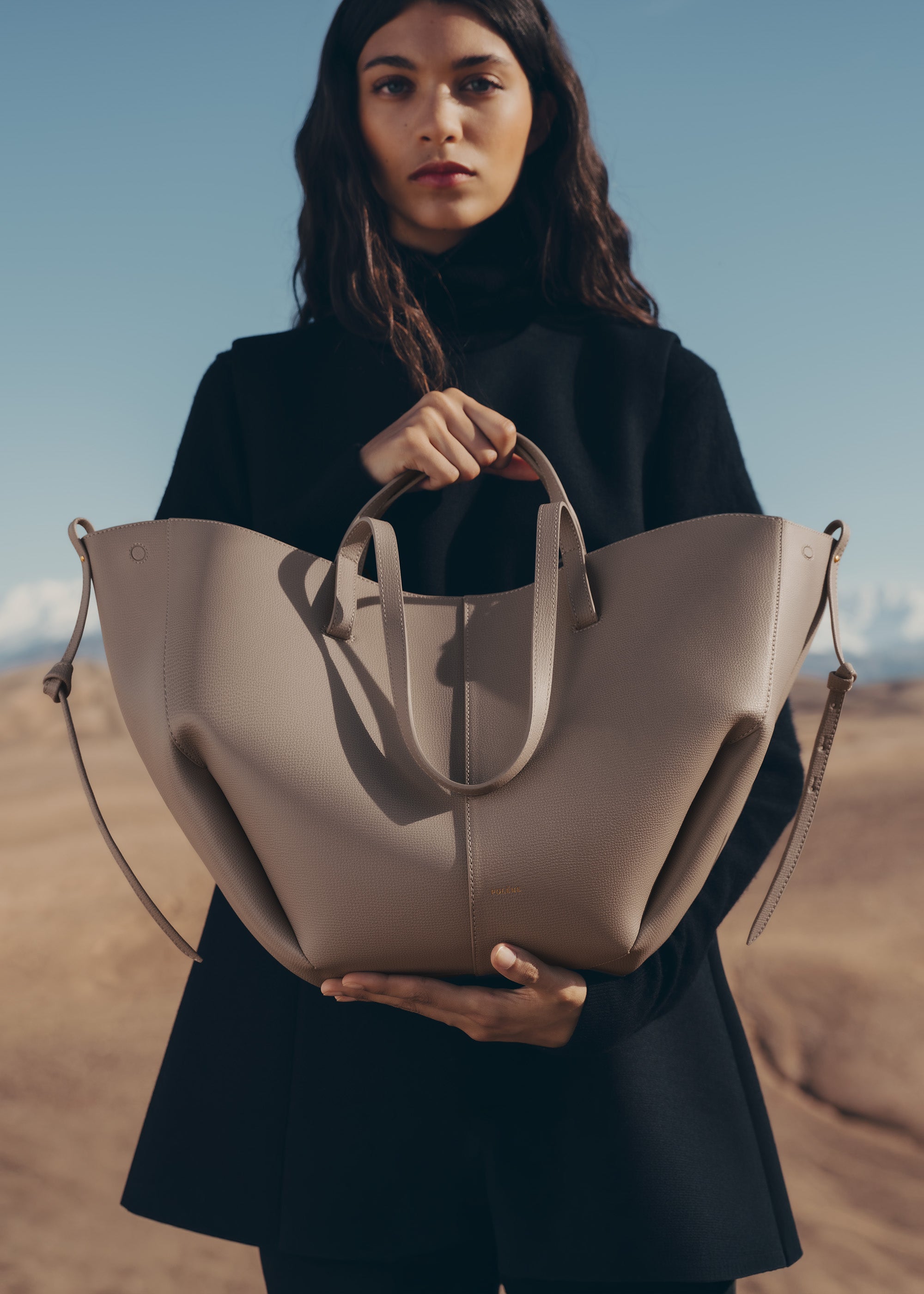 Polène | Bag - Cyme - Textured Taupe – Polène US