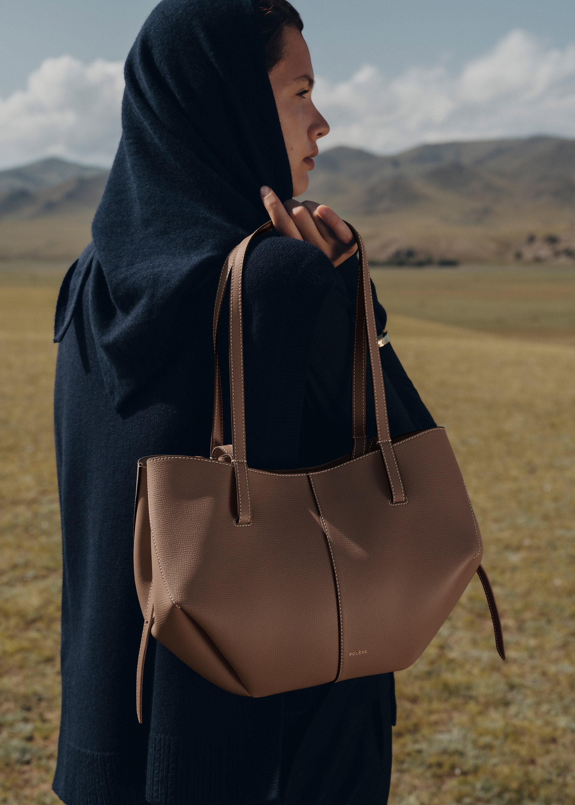 Polène | Bag - Cyme Mini - Textured Root