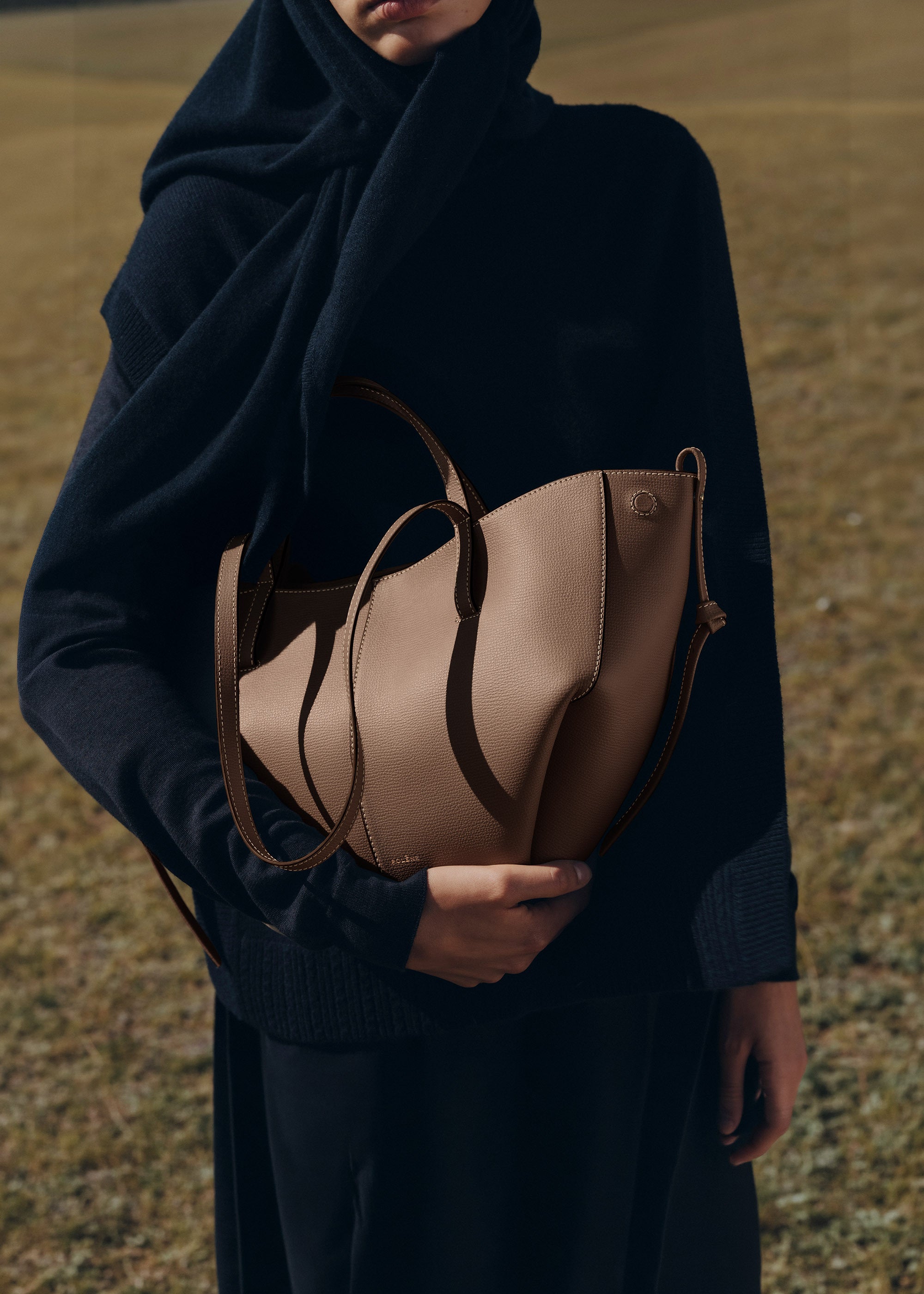 Polène | Bag - Cyme Mini - Textured Root – Polène US