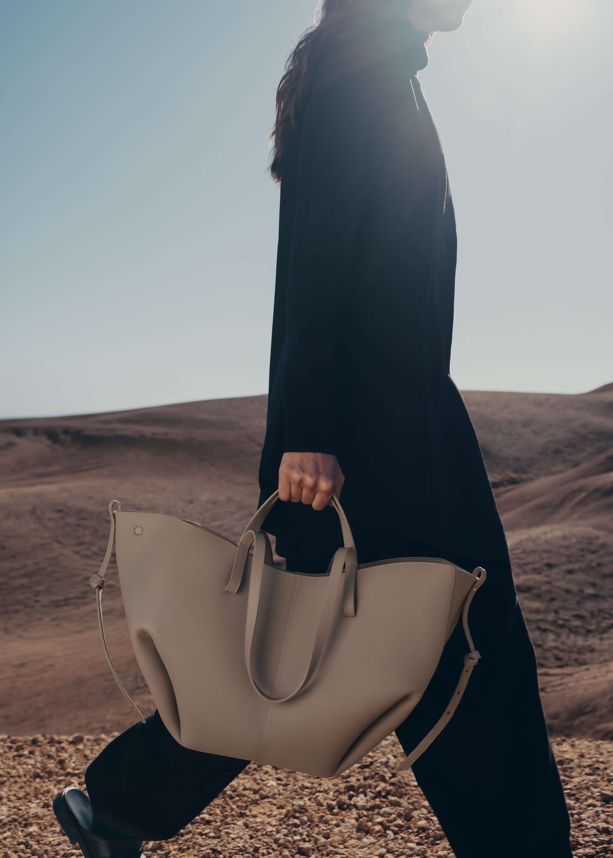 Polène | Bag - Cyme - Textured Taupe – Polène US