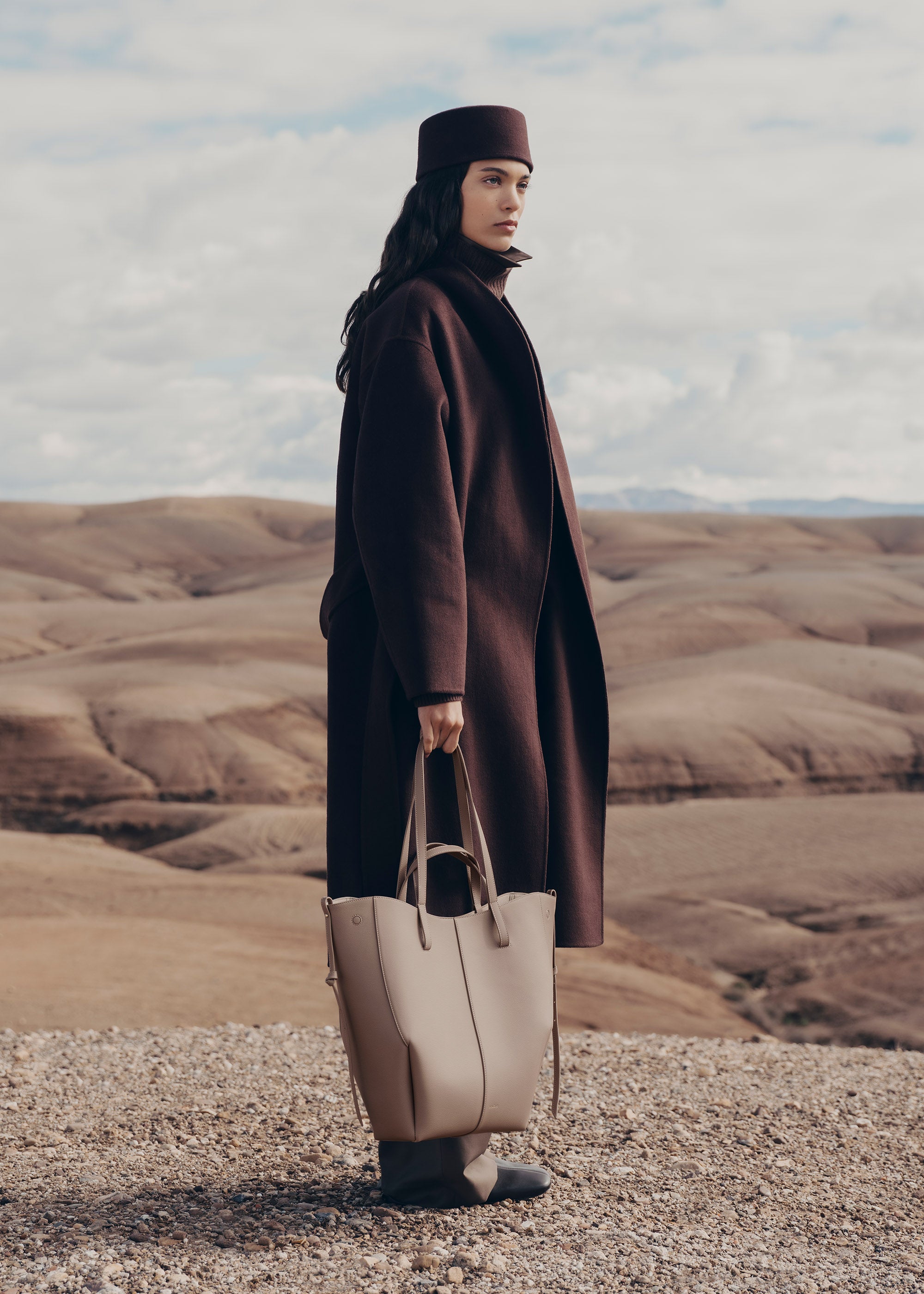 Polène | Bag - Cyme Tote - Textured Taupe – Polène US
