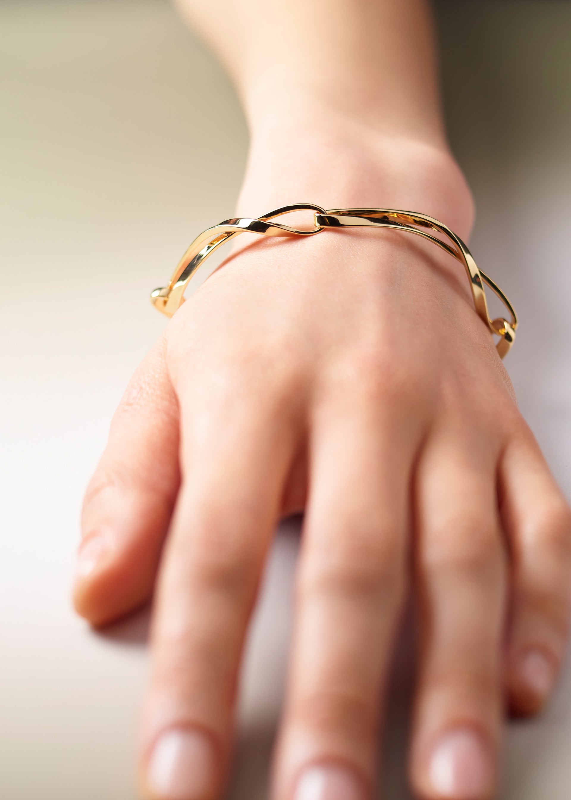 Éole Chain Bracelet - Gold in 24-carat gold gilding