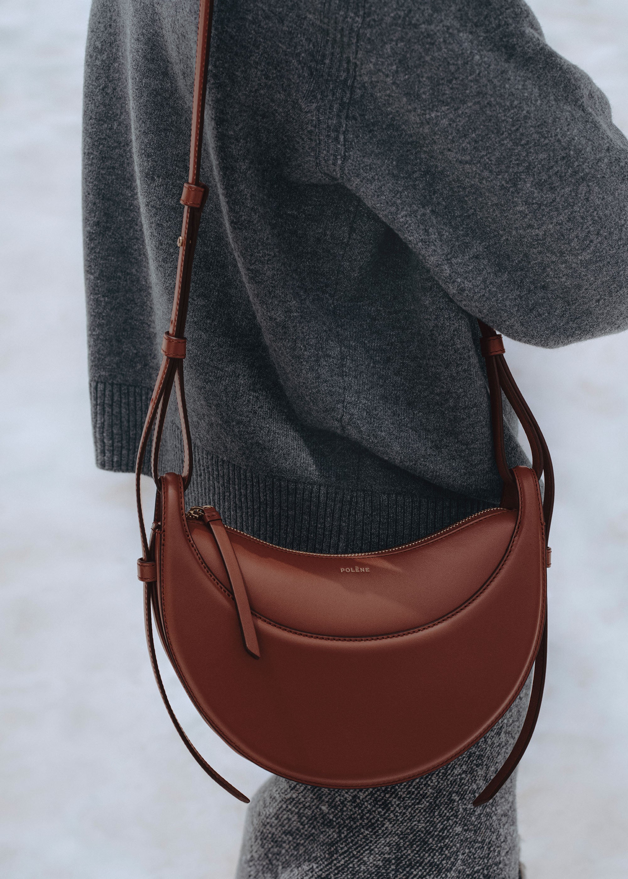 Polene Red Polène | Bag - Numéro Dix - Smooth Red Clay