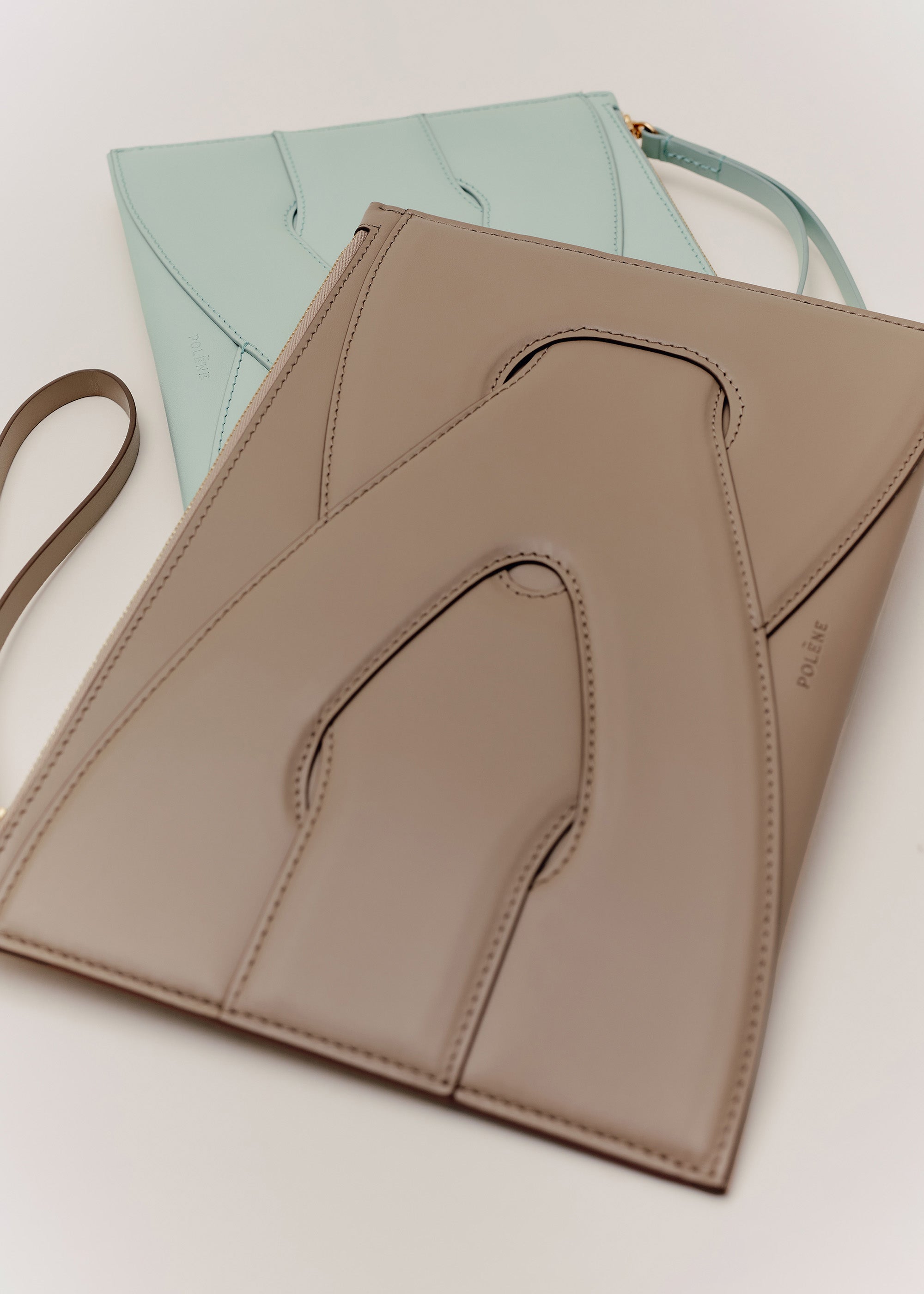 Polène Paris Nodde Smooth Taupe ポレーヌ Polène | Bag - Nodde - Smooth Taupe – Polène US