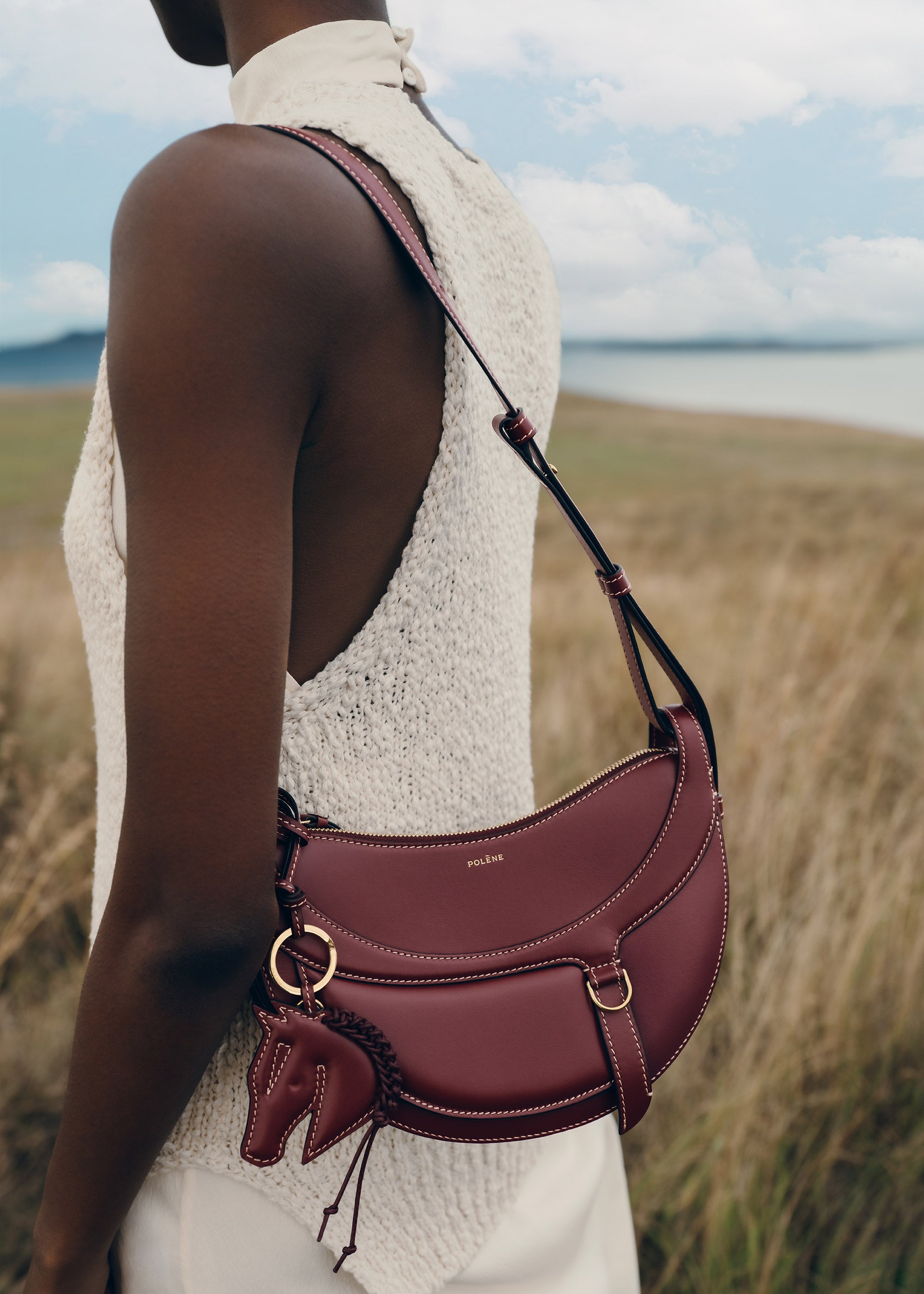 Polène I Bag - Numéro Dix - Galop Black Cherry – Polène US