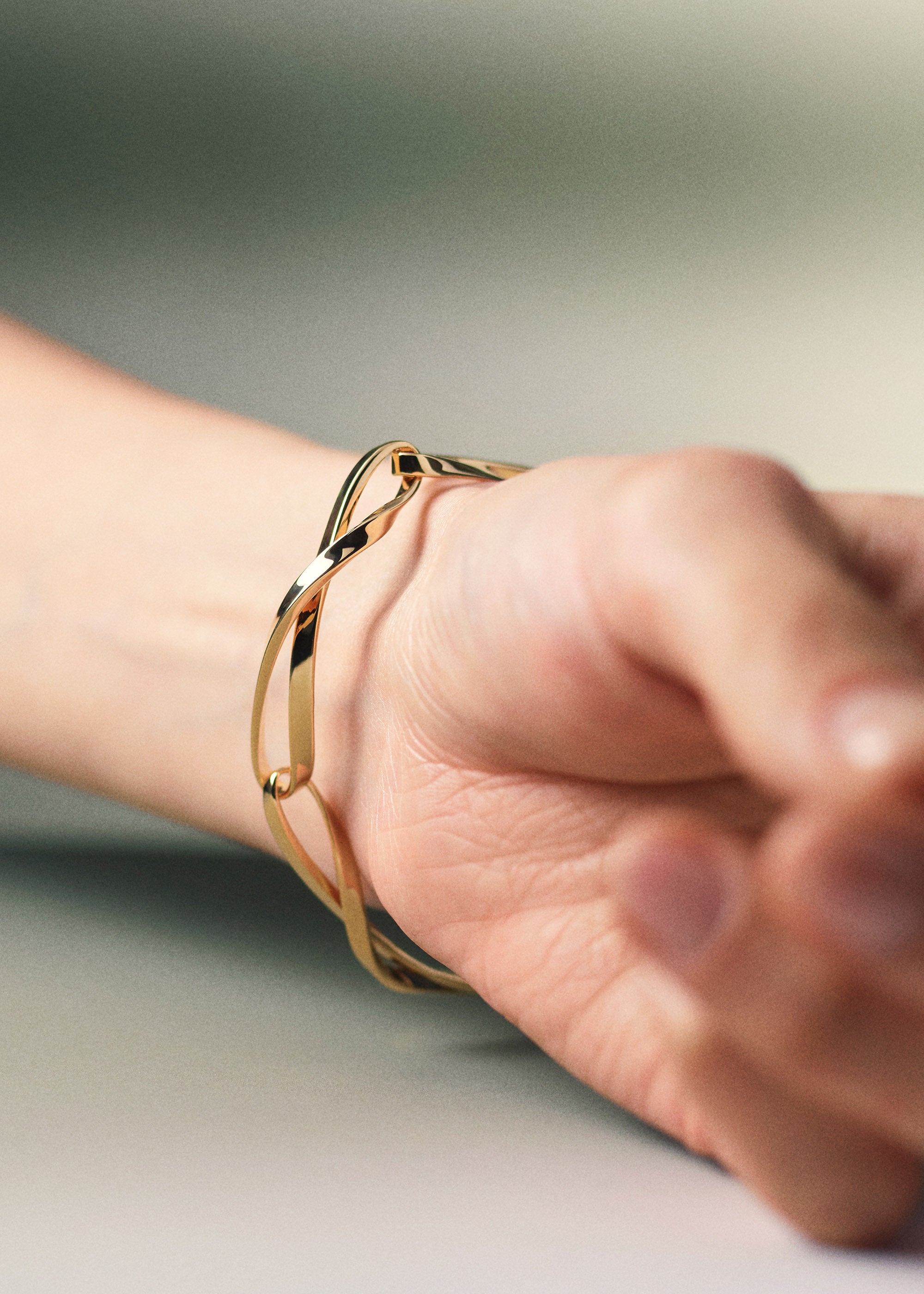 Polène | Chain Bracelet - Éole - Gold in 24-carat gold gilding