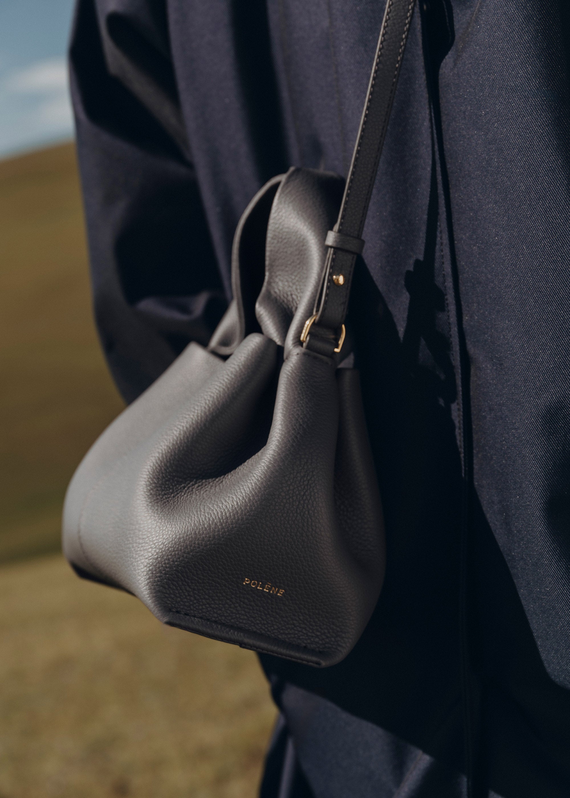 Polene Mini Polène | Bag - Numéro Neuf Mini - Textured Stone
