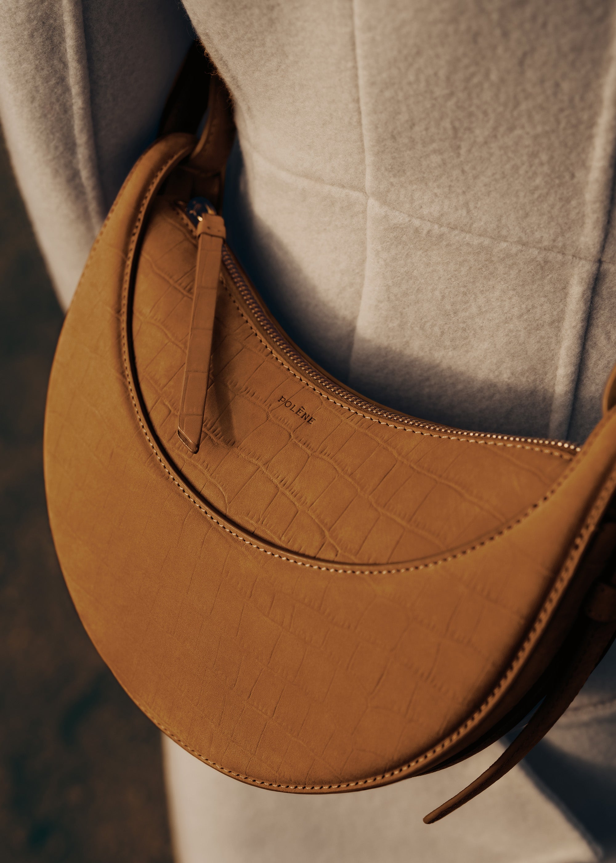 Numéro Dix - Crocodile Nubuck Cinnamon – Polène